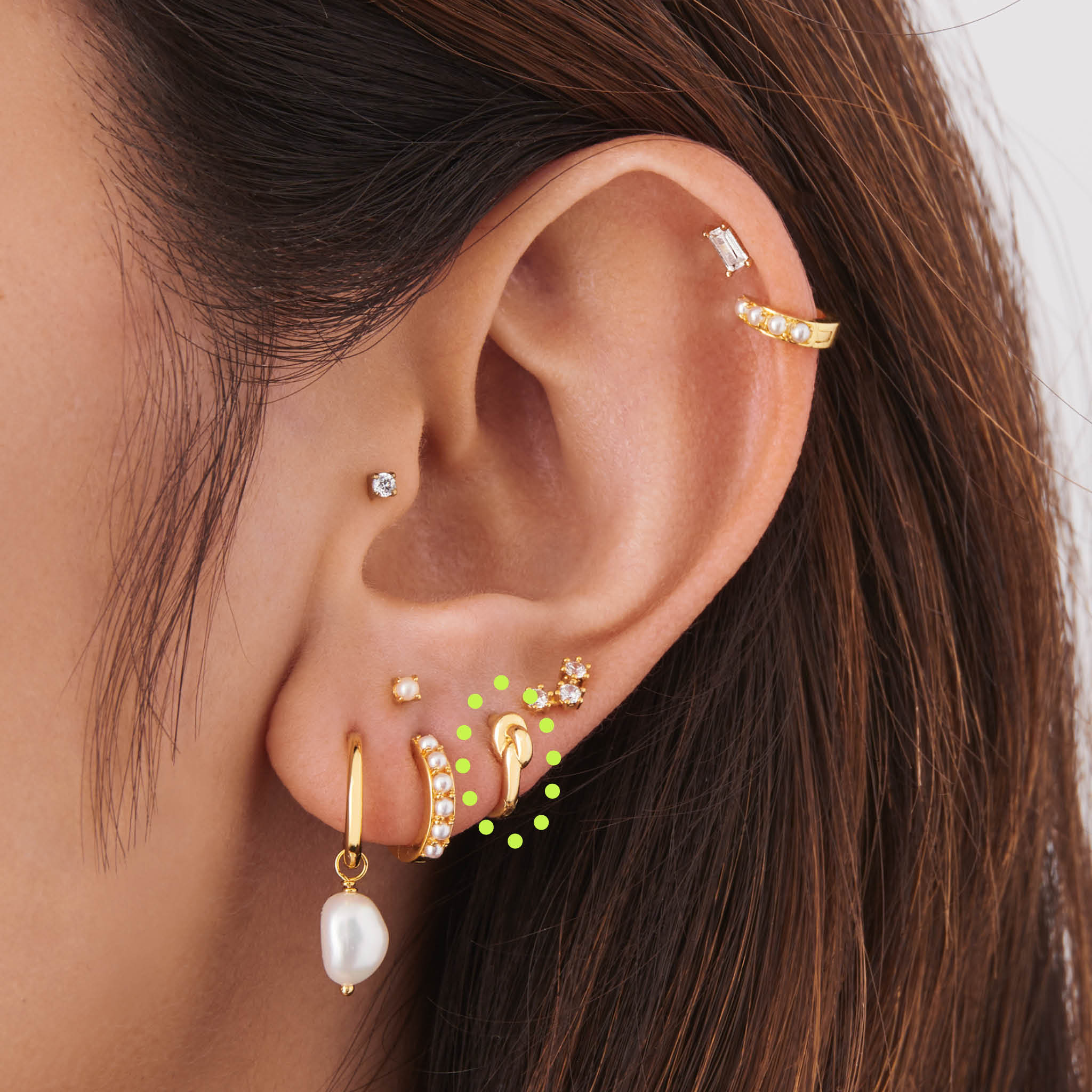 Micro Knot Huggie - STUDS