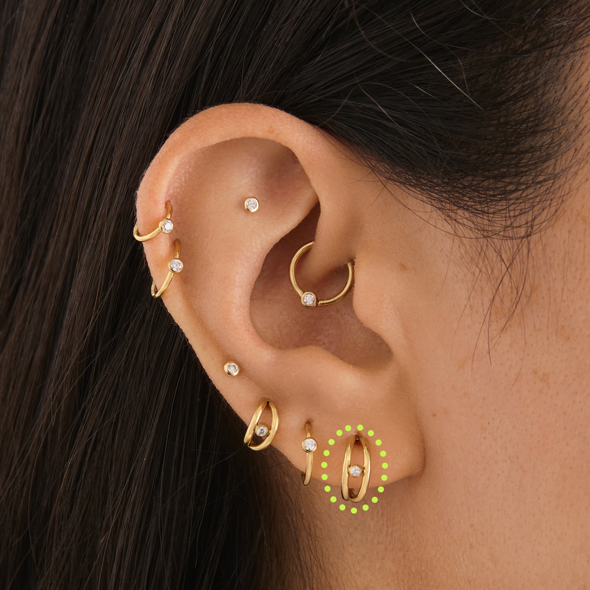 8mm Floating Bezel Clicker - STUDS