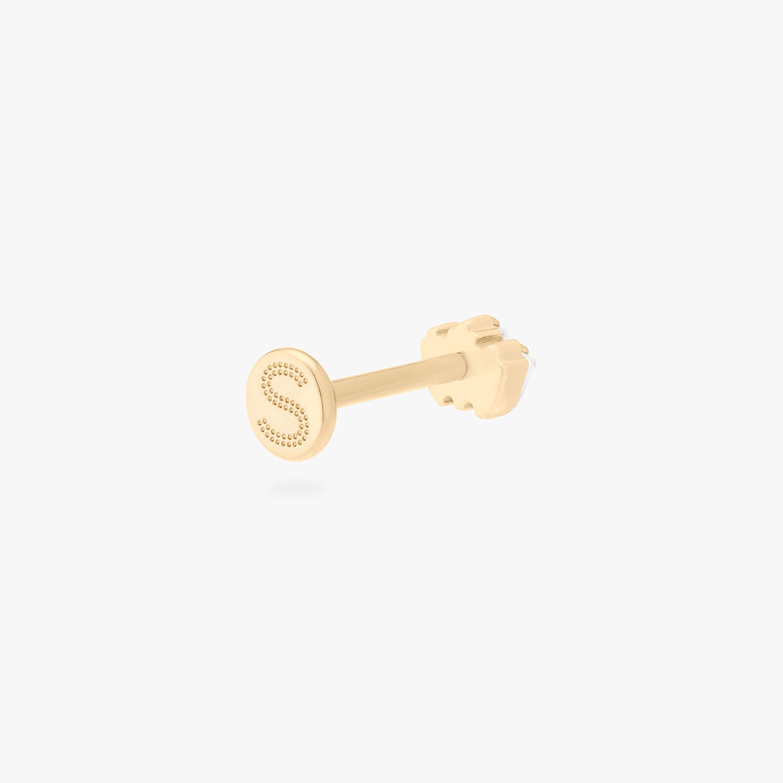 Micro Crown Baguette Flatback Stud - STUDS