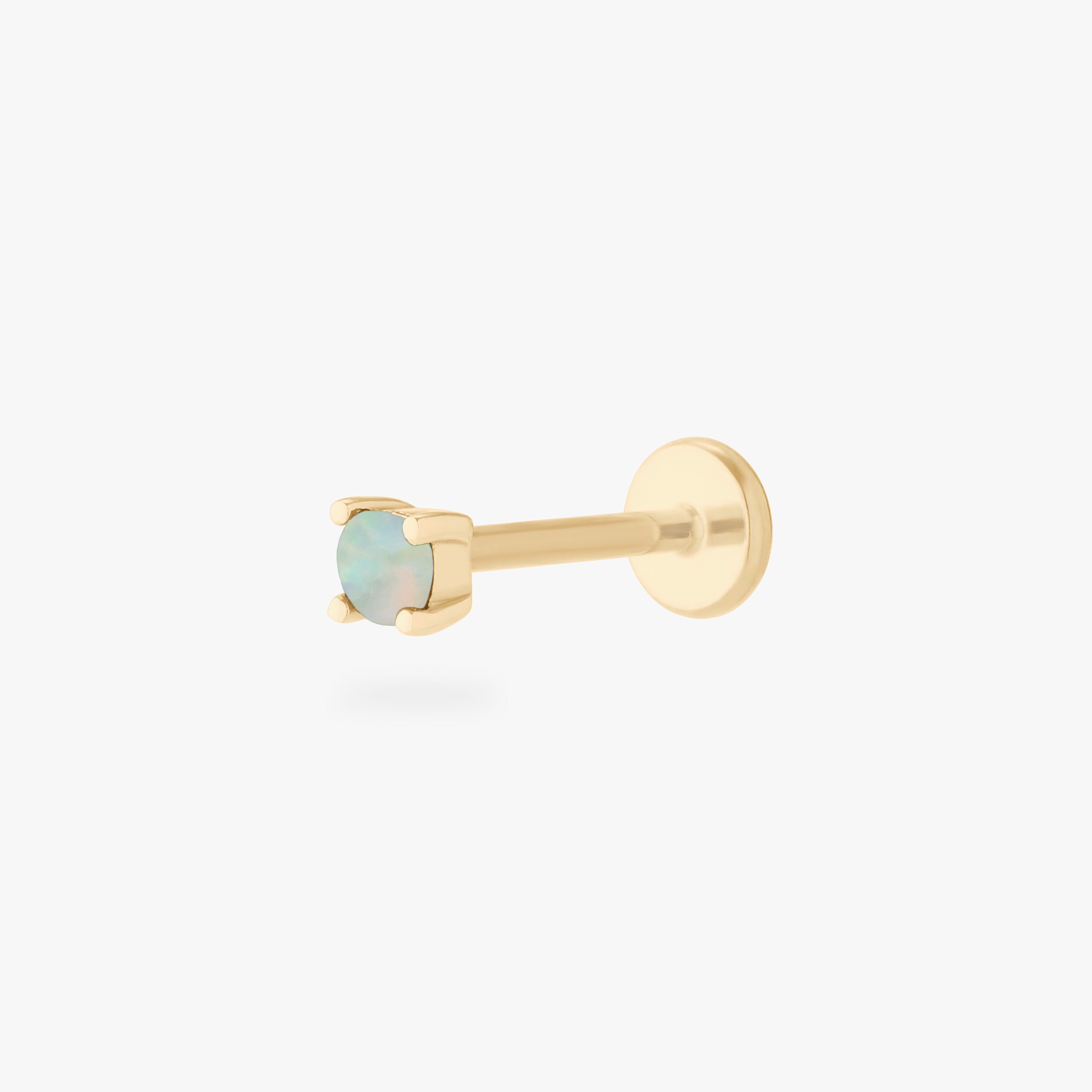 14K Opal Flatback - STUDS