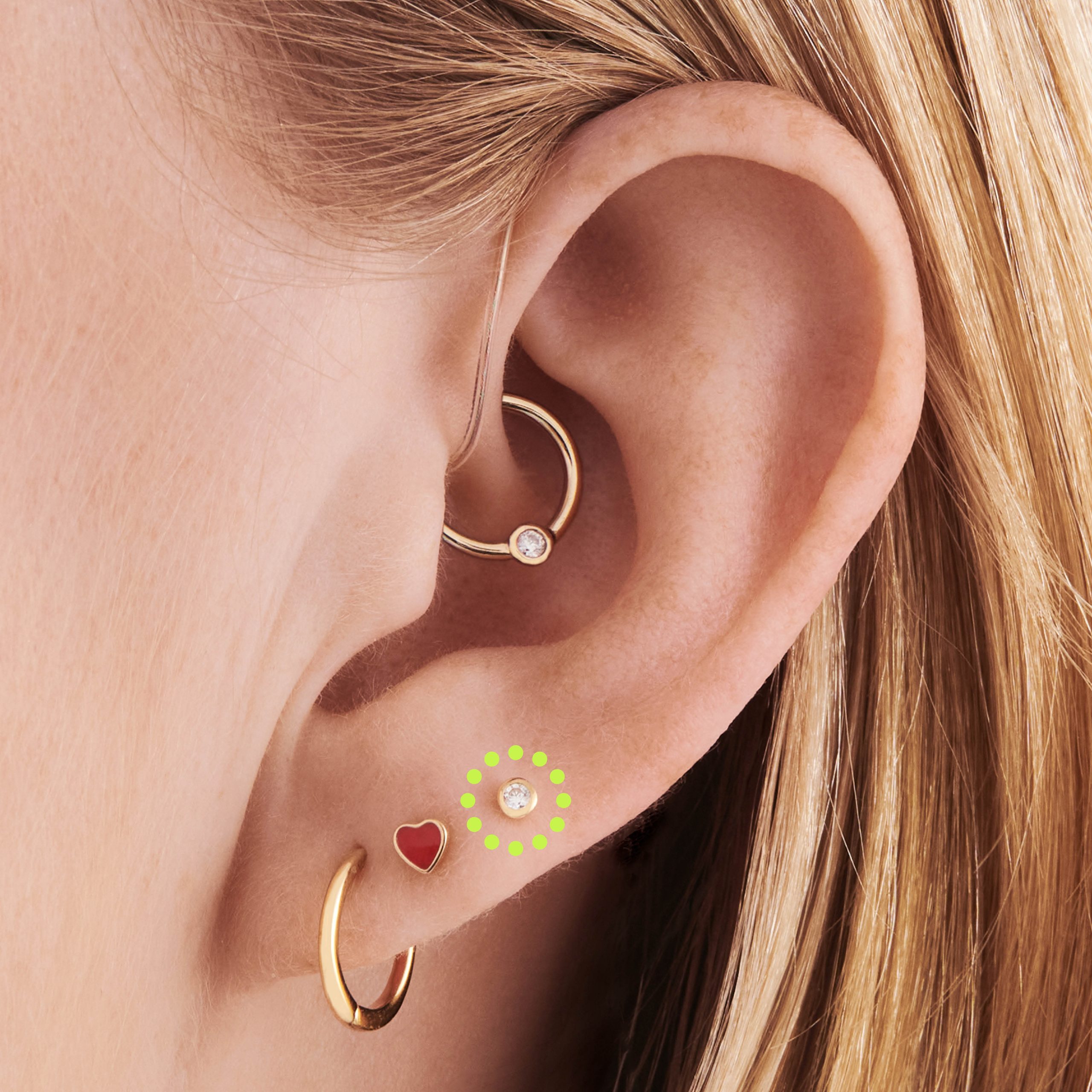 14K Bezel Flatback - STUDS
