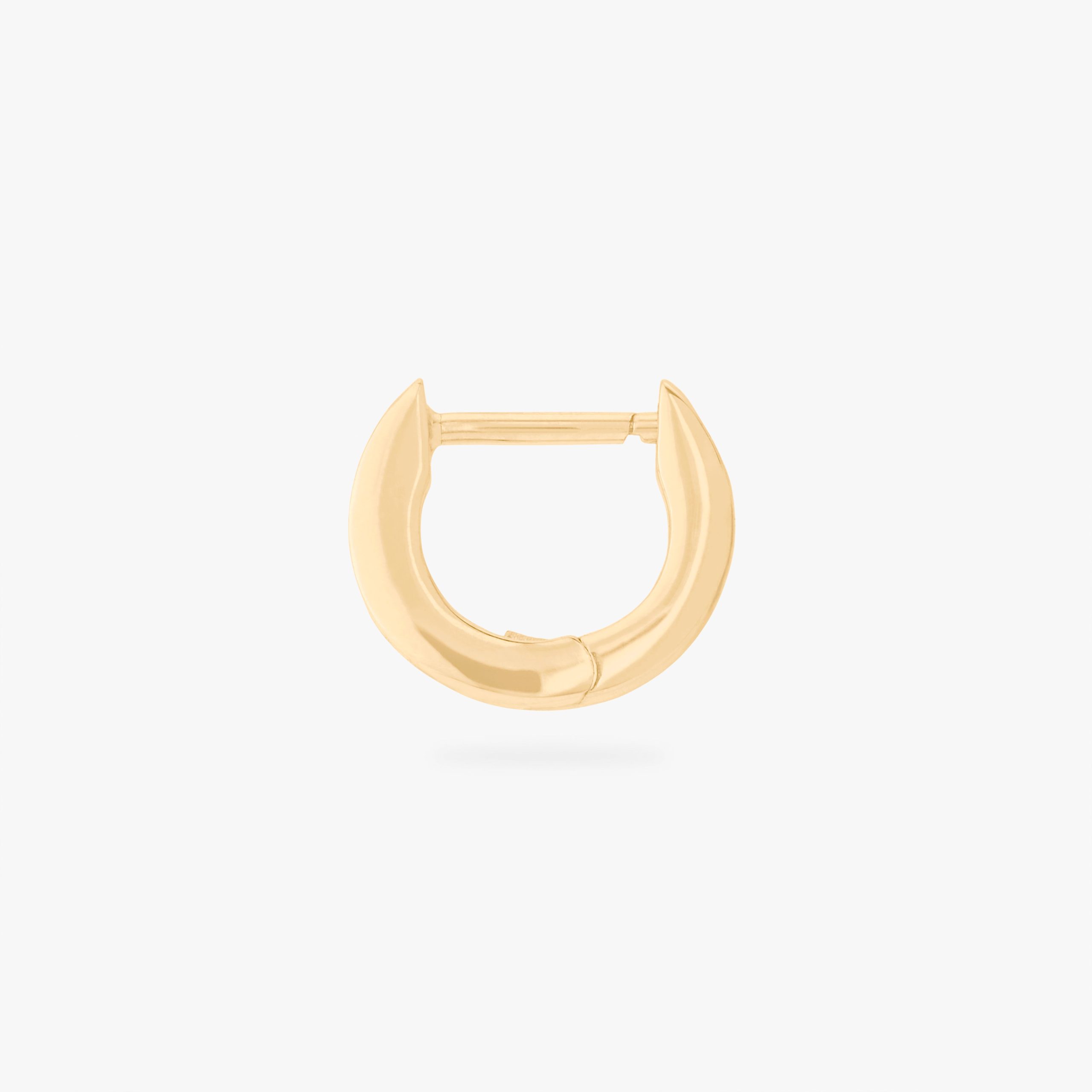 Micro Bezel Baguette Huggie - STUDS