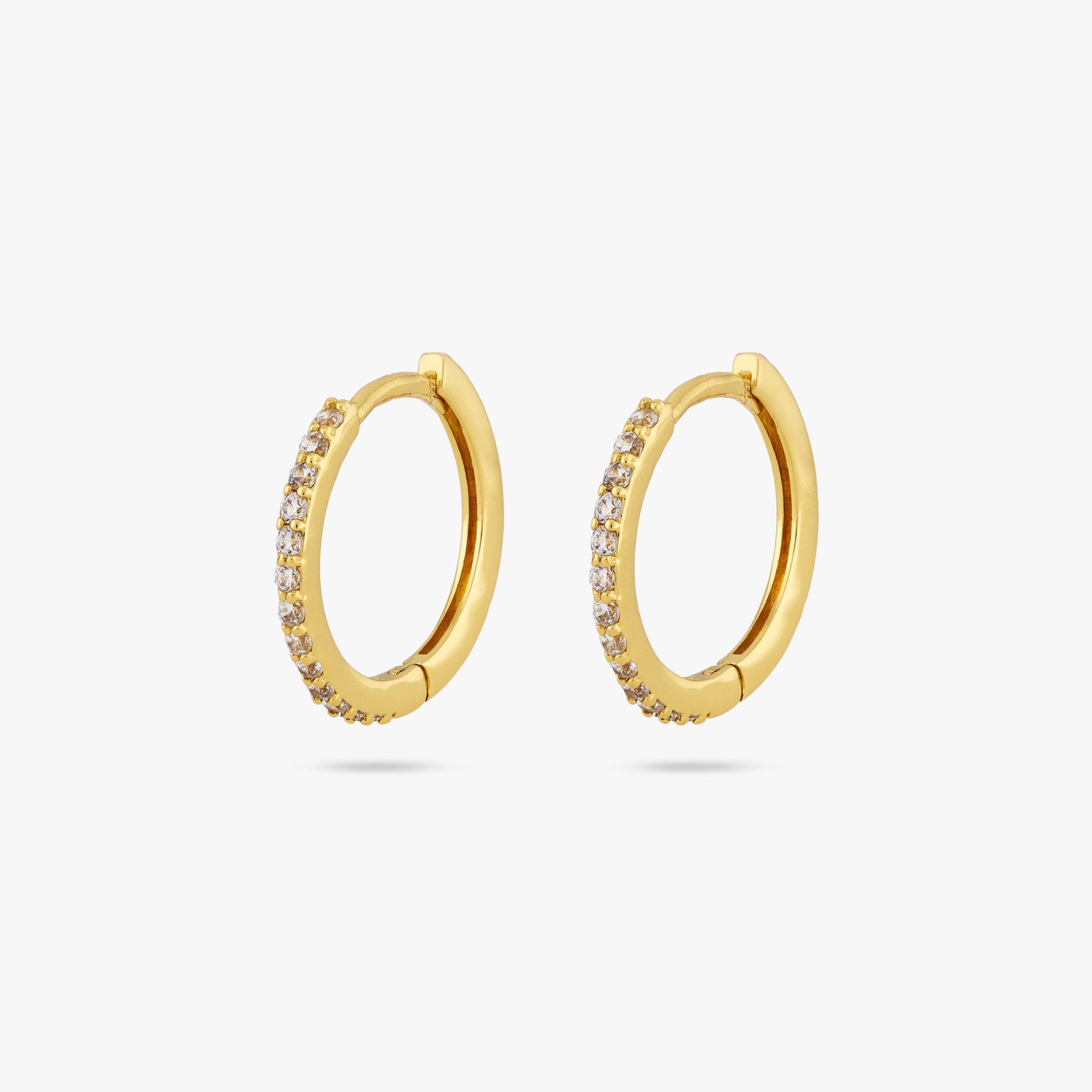 Small Pave Hoop - STUDS
