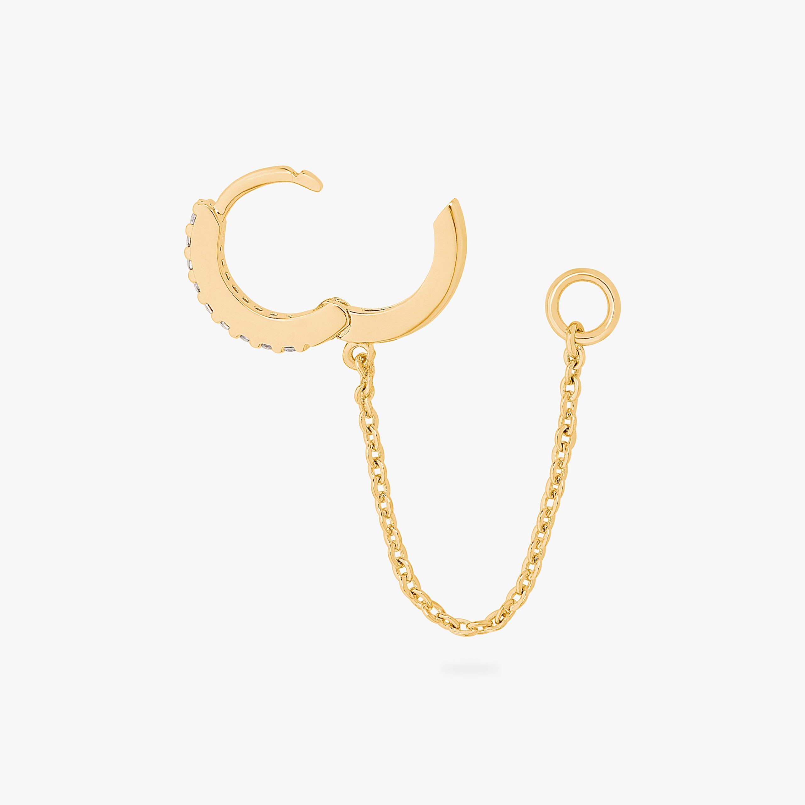 Mini Pavé Chain Huggie - STUDS