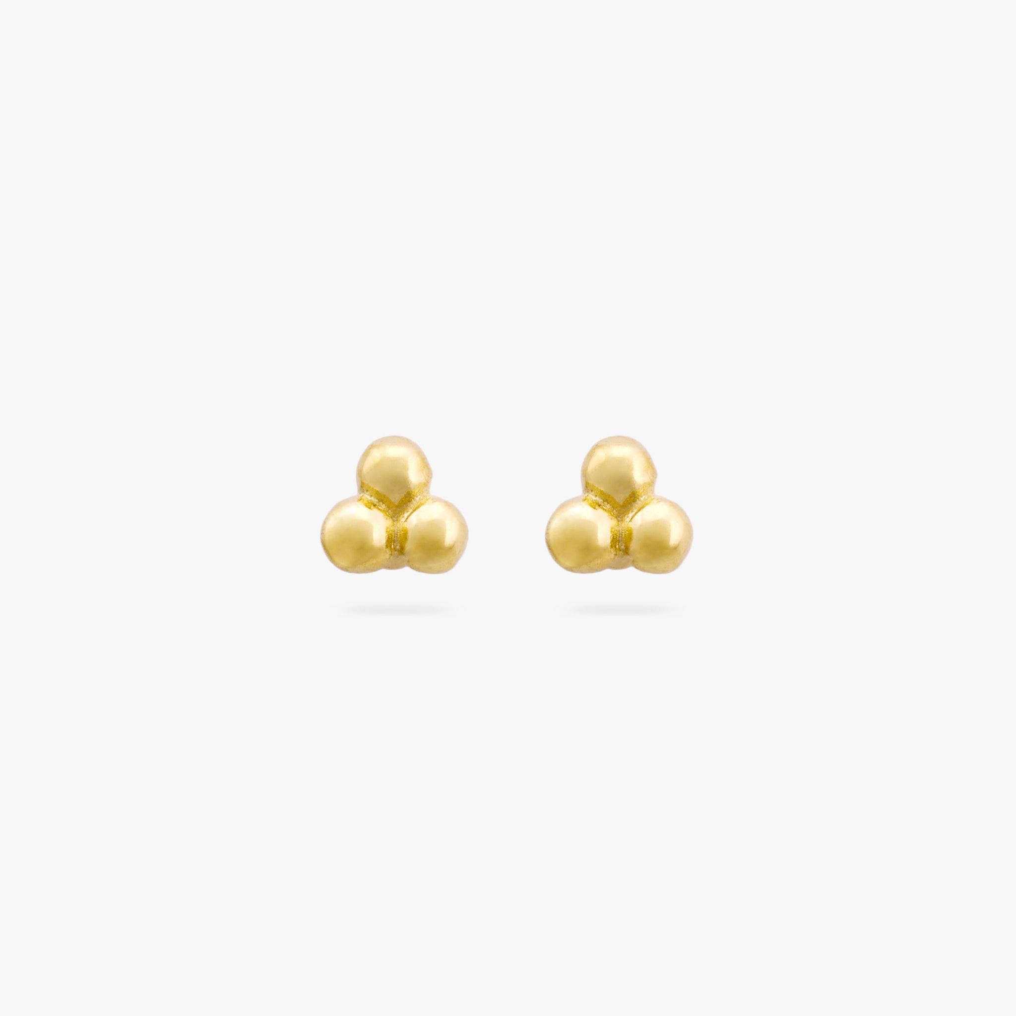 Beaded Triad Stud - STUDS