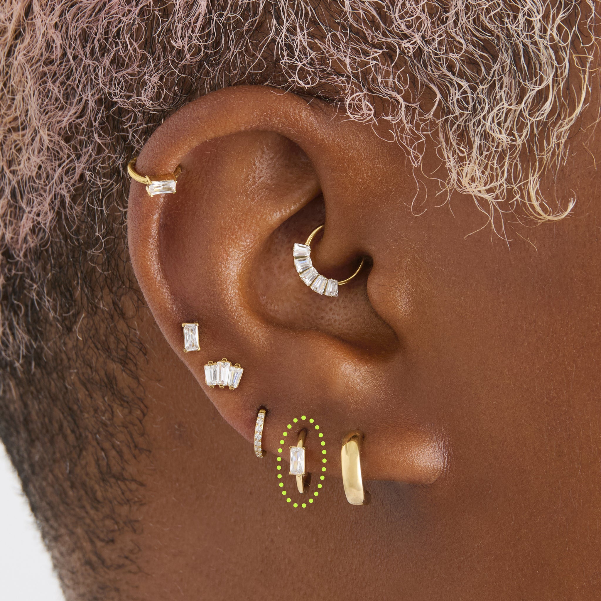 8mm Baguette Clicker - STUDS