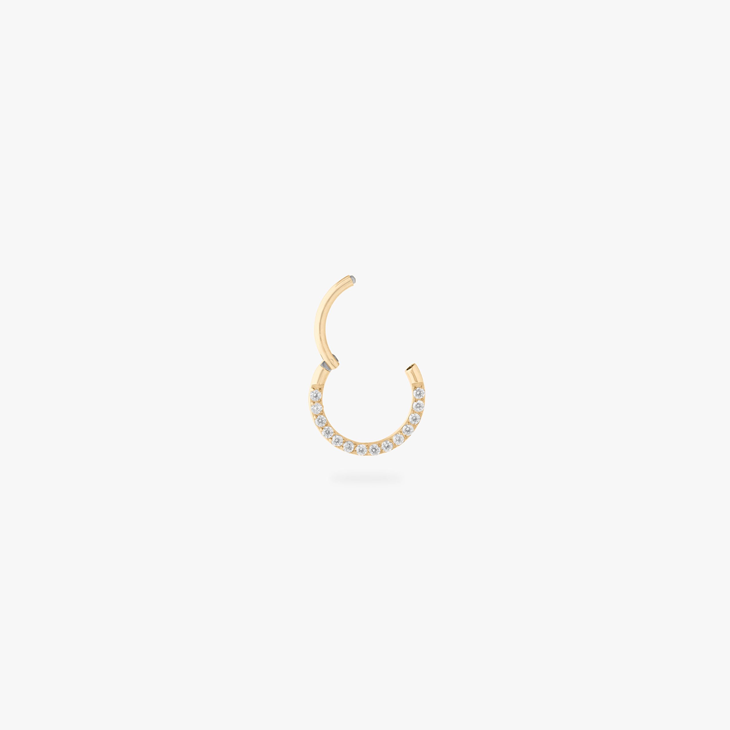 8mm Front Set Pave Clicker - STUDS