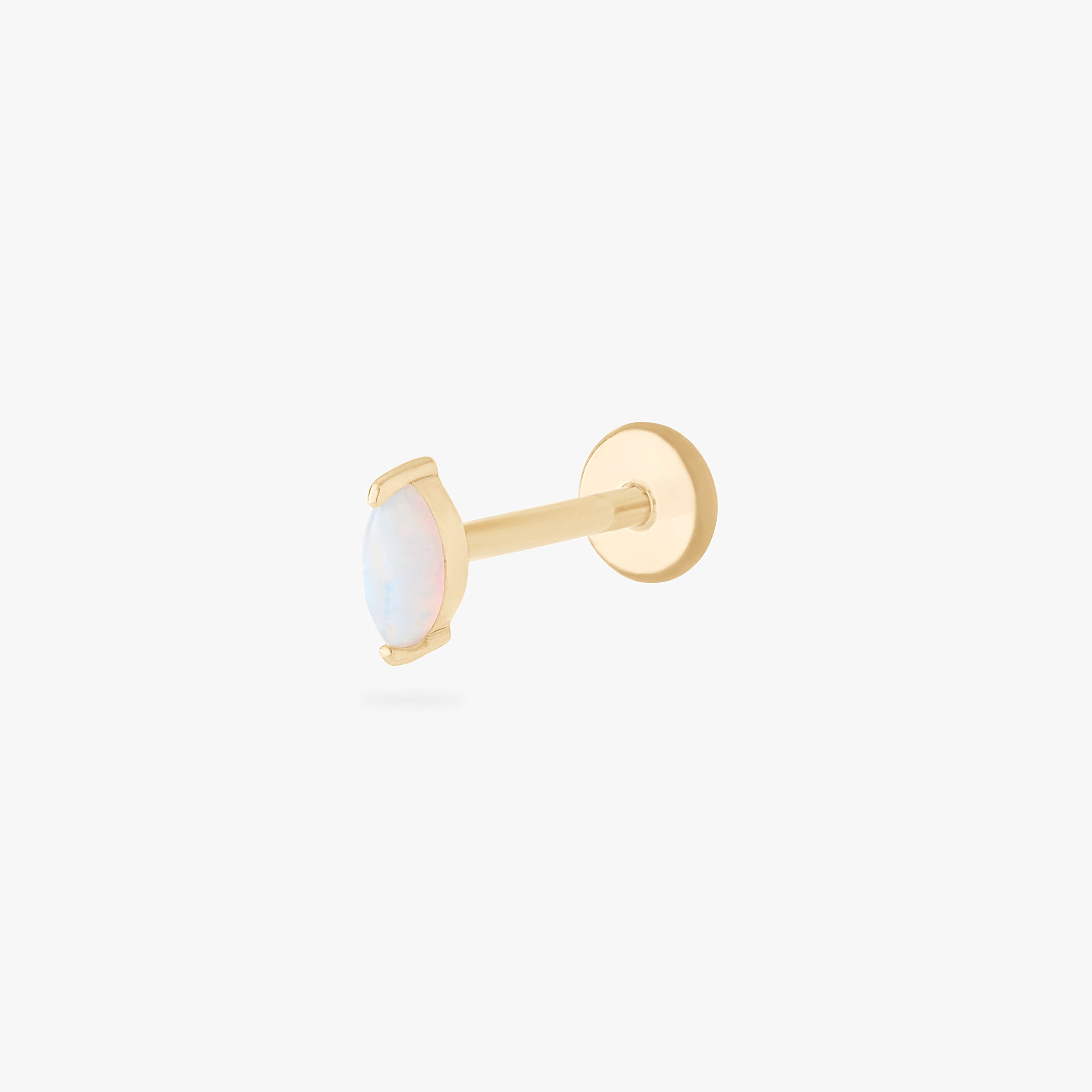 14K Marquise Opal Flatback - STUDS