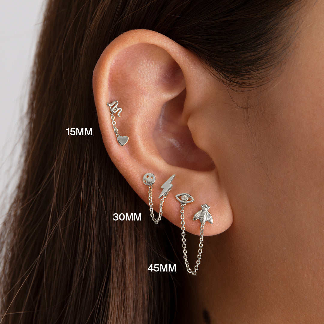Silver Connector Chain - STUDS