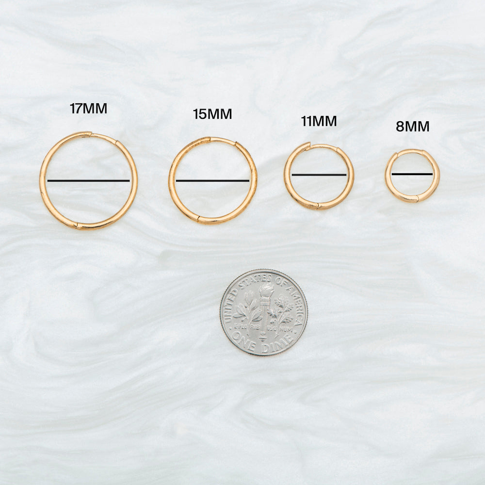 Large Slim Hoop - STUDS