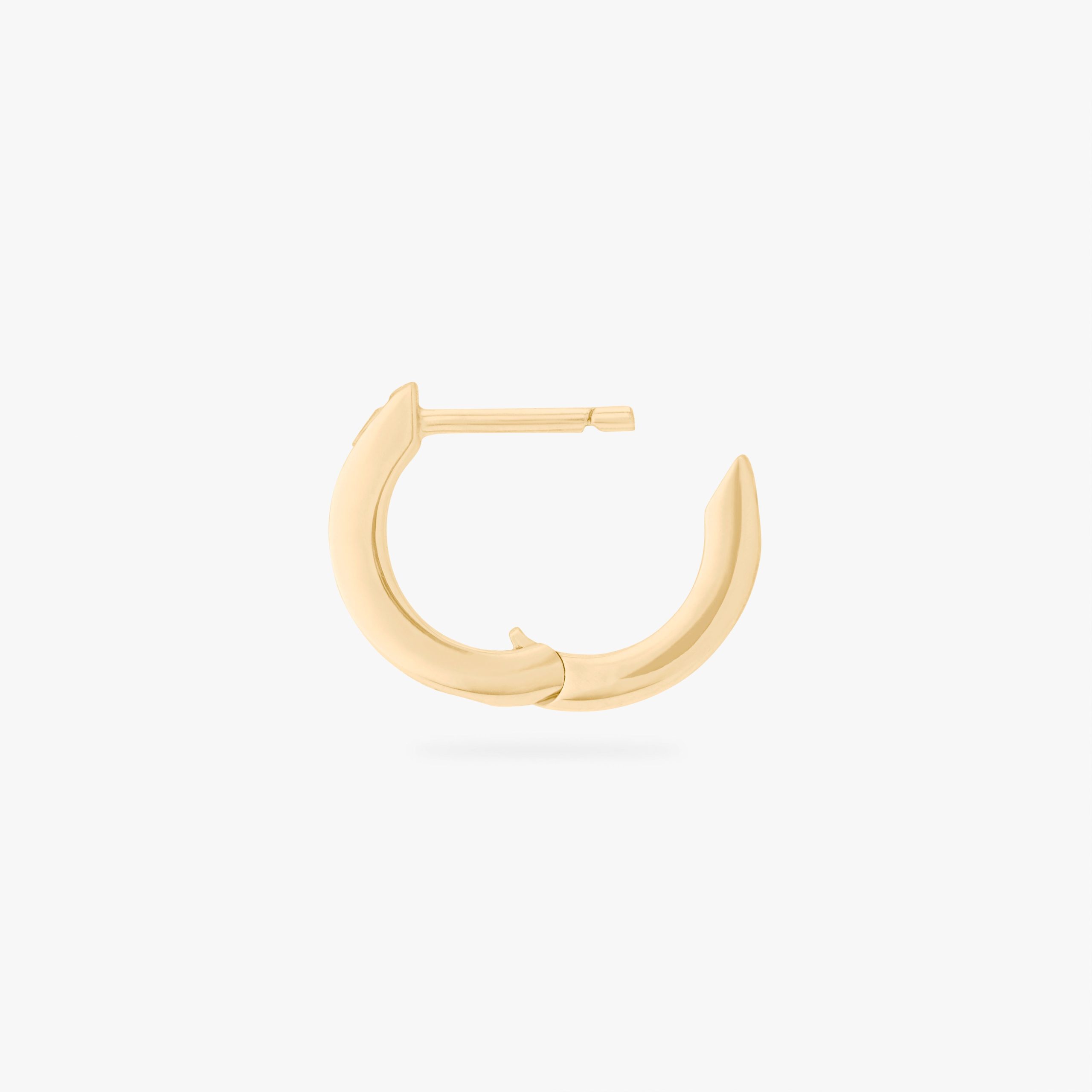 Mini Bezel Baguette Huggie - STUDS