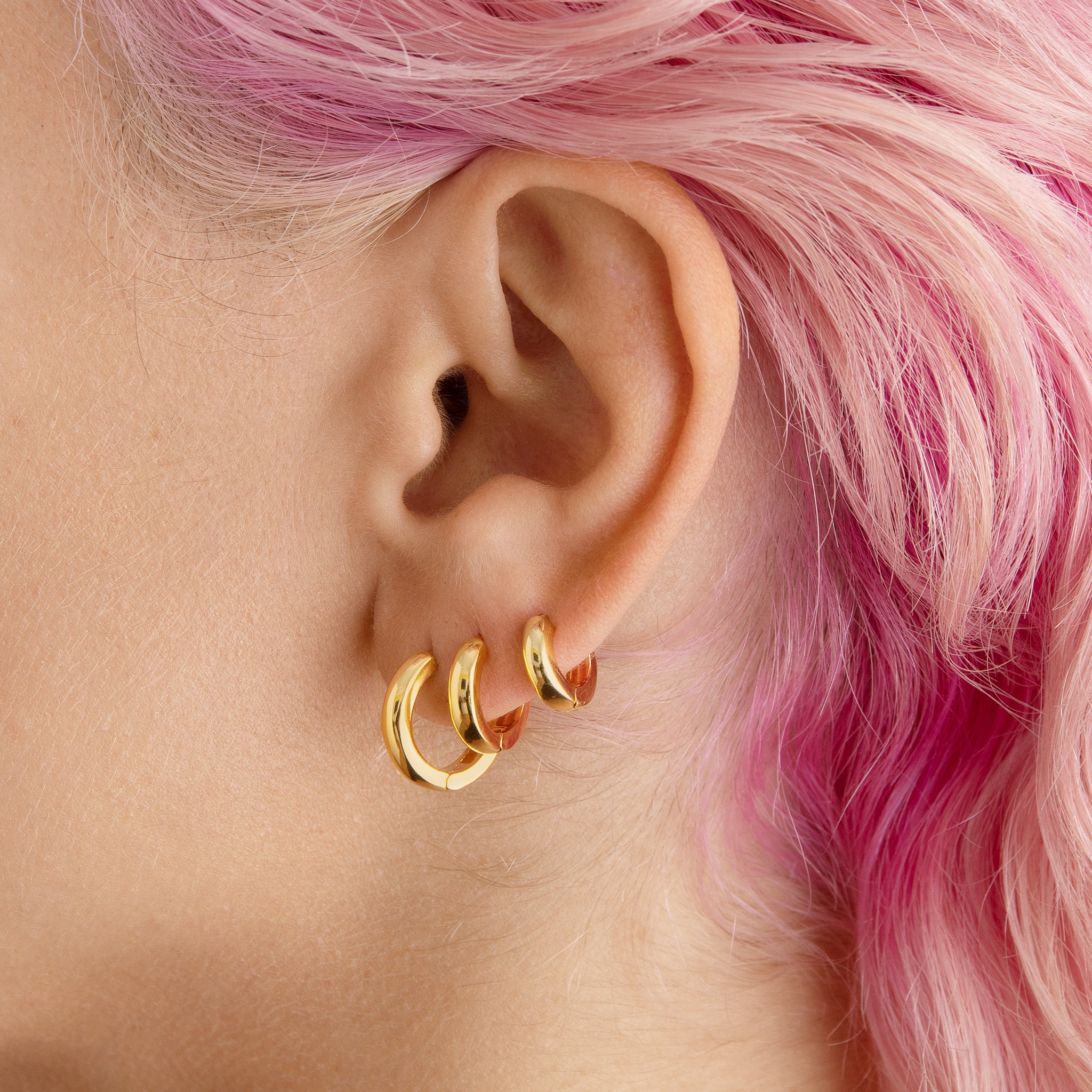 Chunky Hoop Set - STUDS