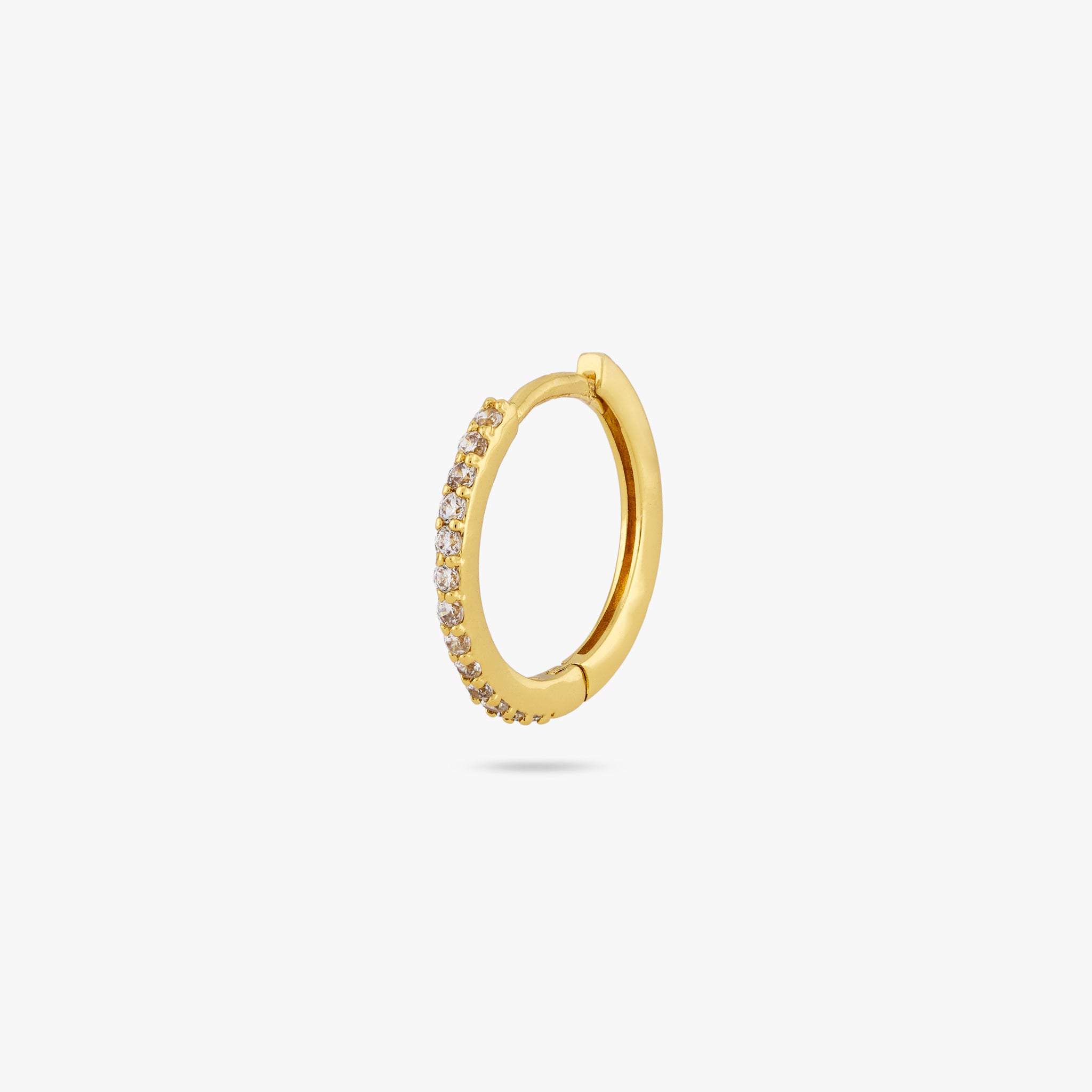 Small Pave Hoop - STUDS
