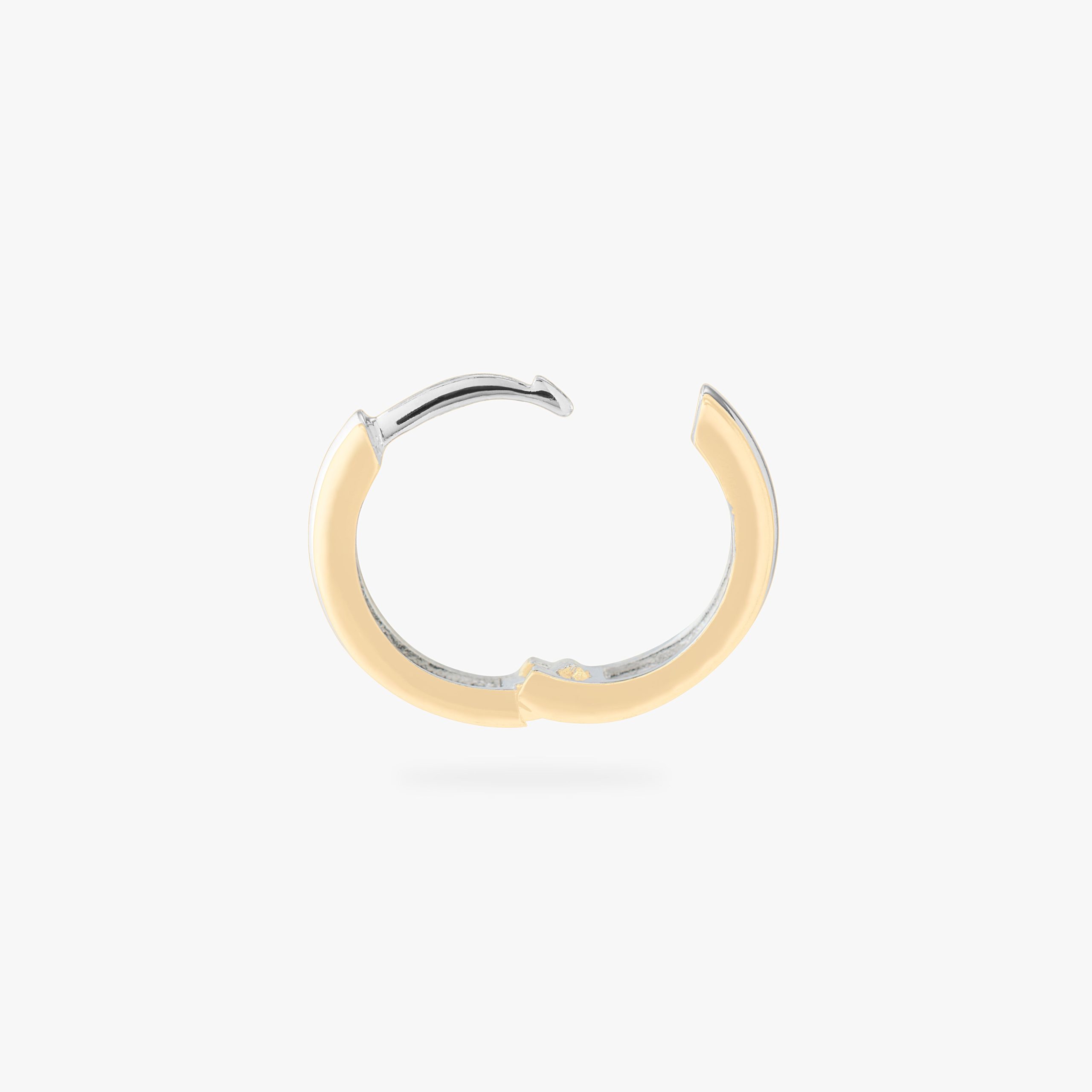Two Tone Chunky Hoop - STUDS
