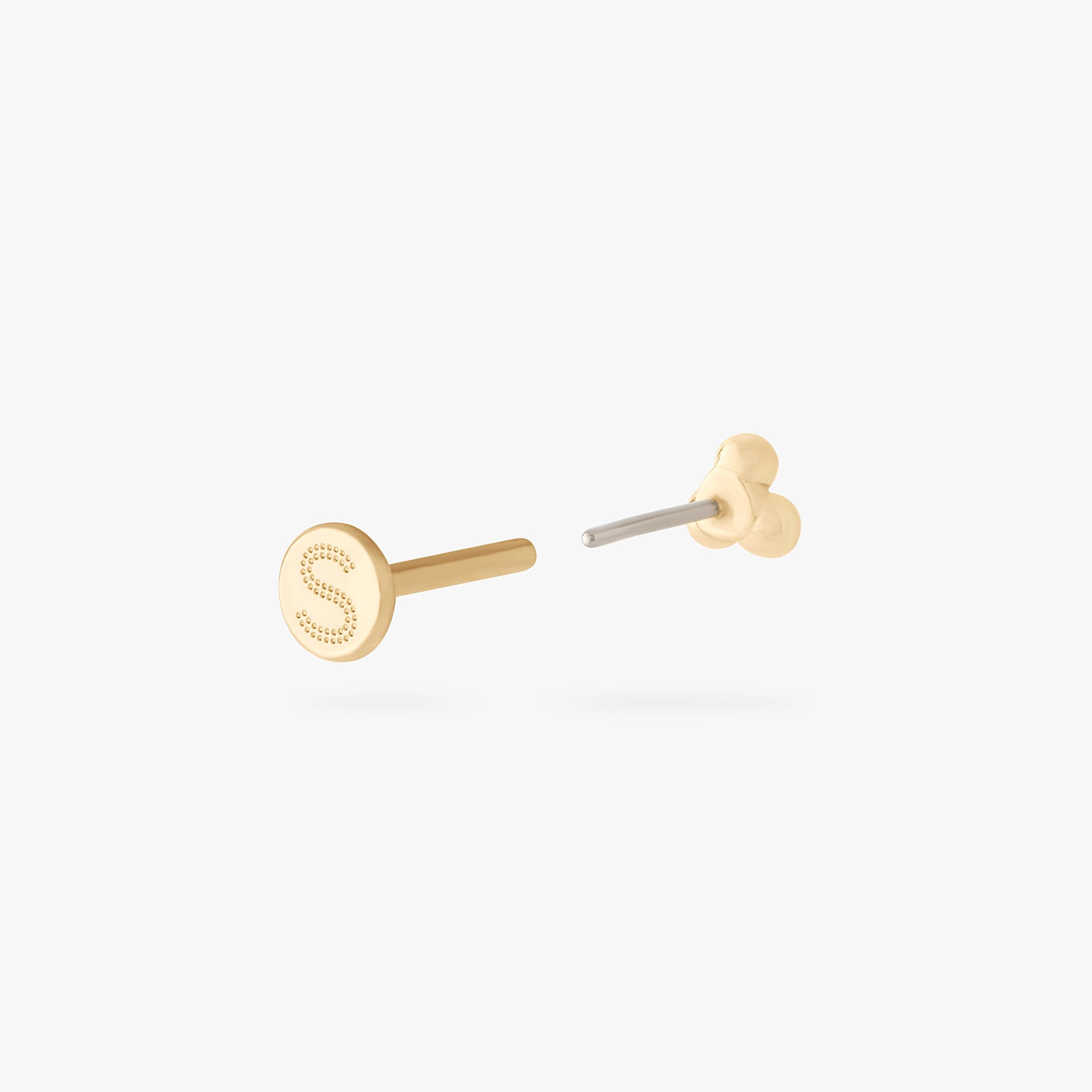 14K Trinity Ball Flatback - STUDS