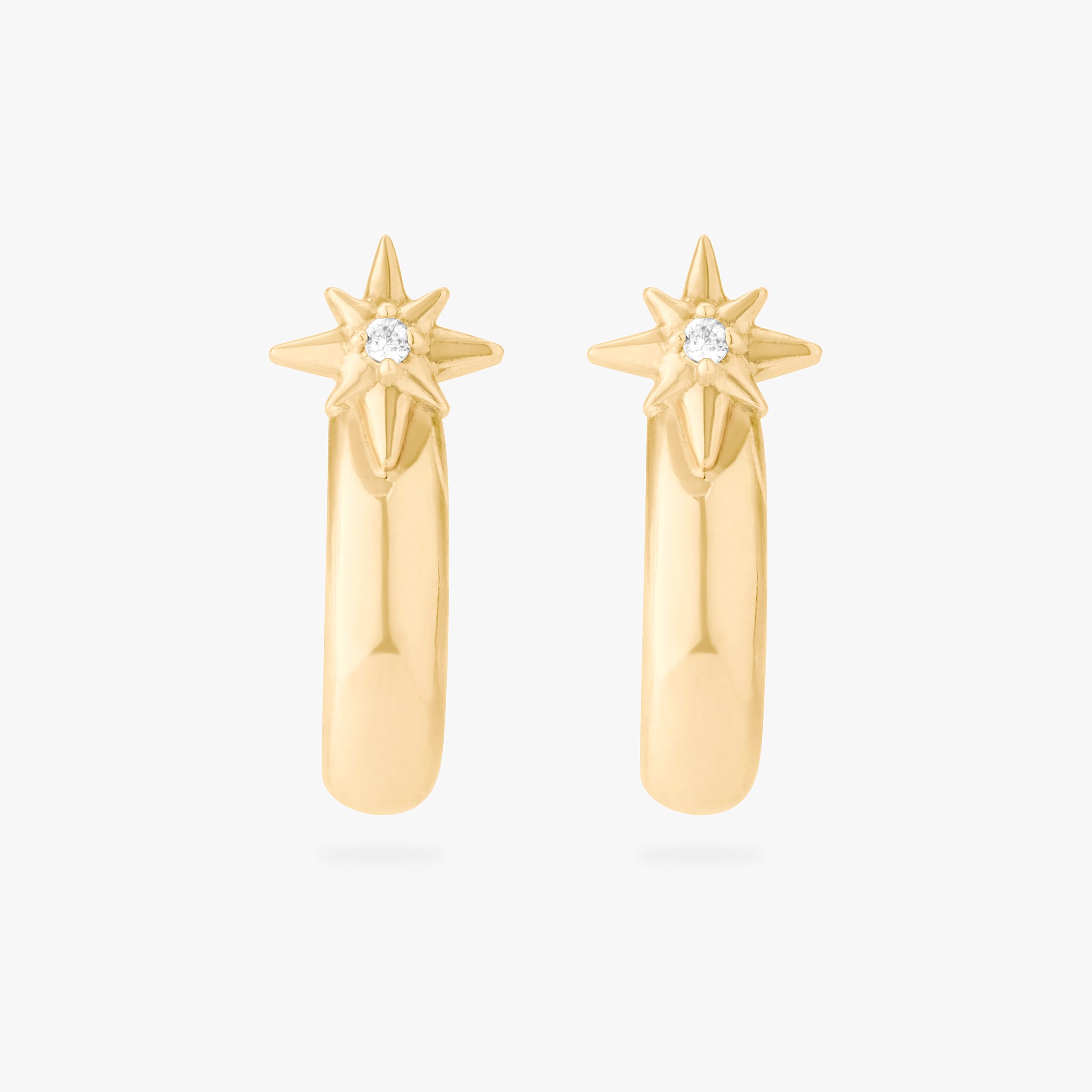 Stacked Twinkle Huggie - STUDS