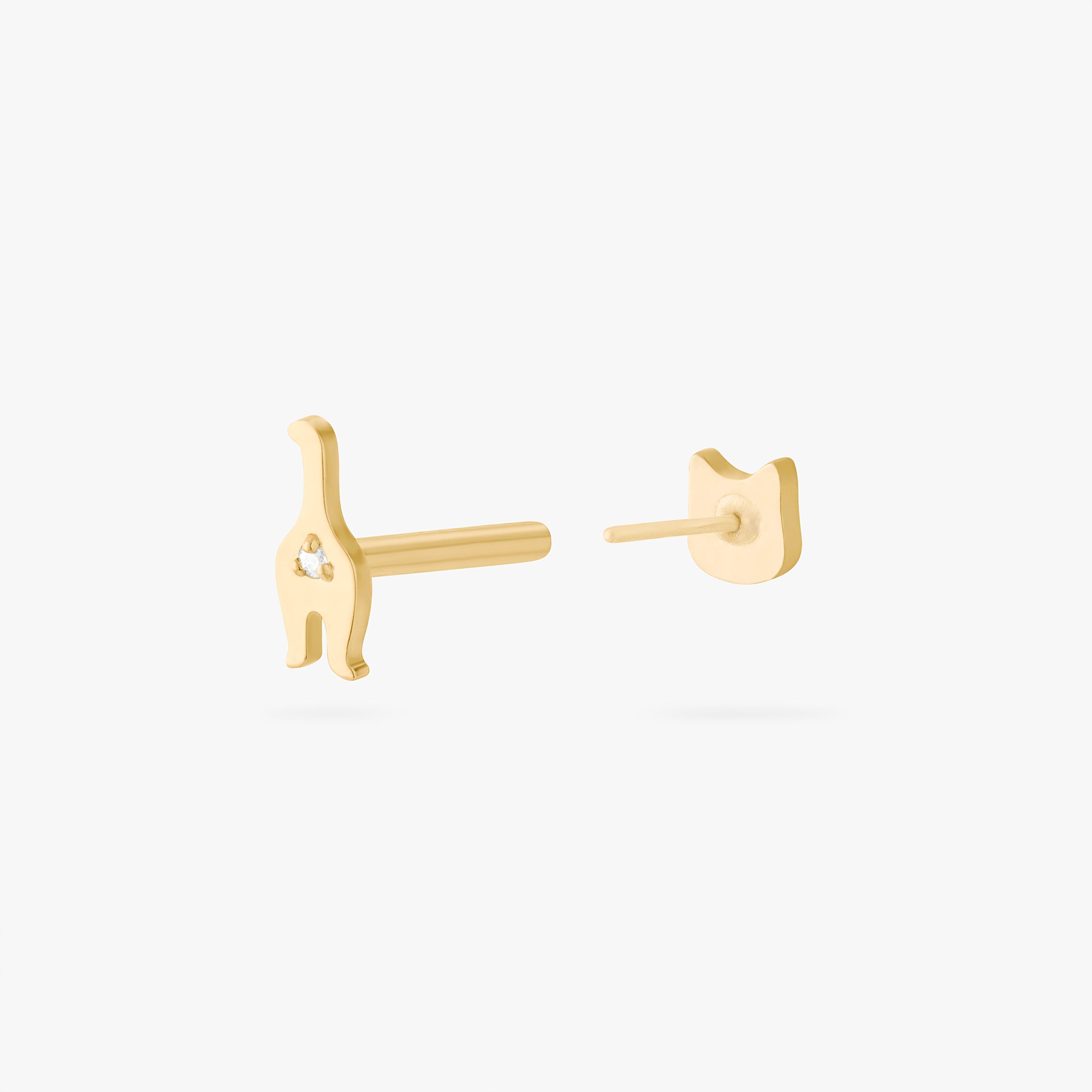 CZ Cat Reversible Flatback - STUDS