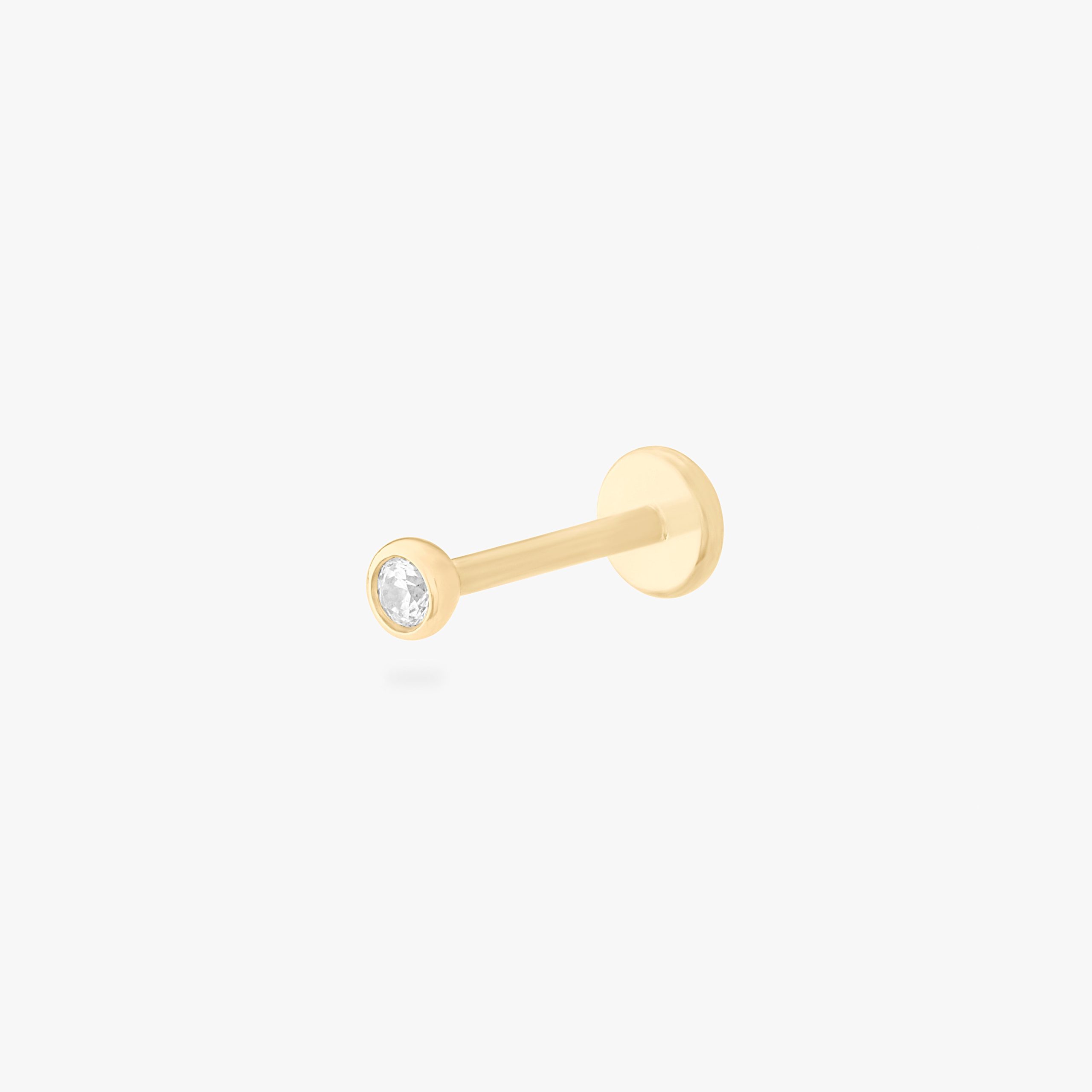 14K Bezel Flatback - STUDS