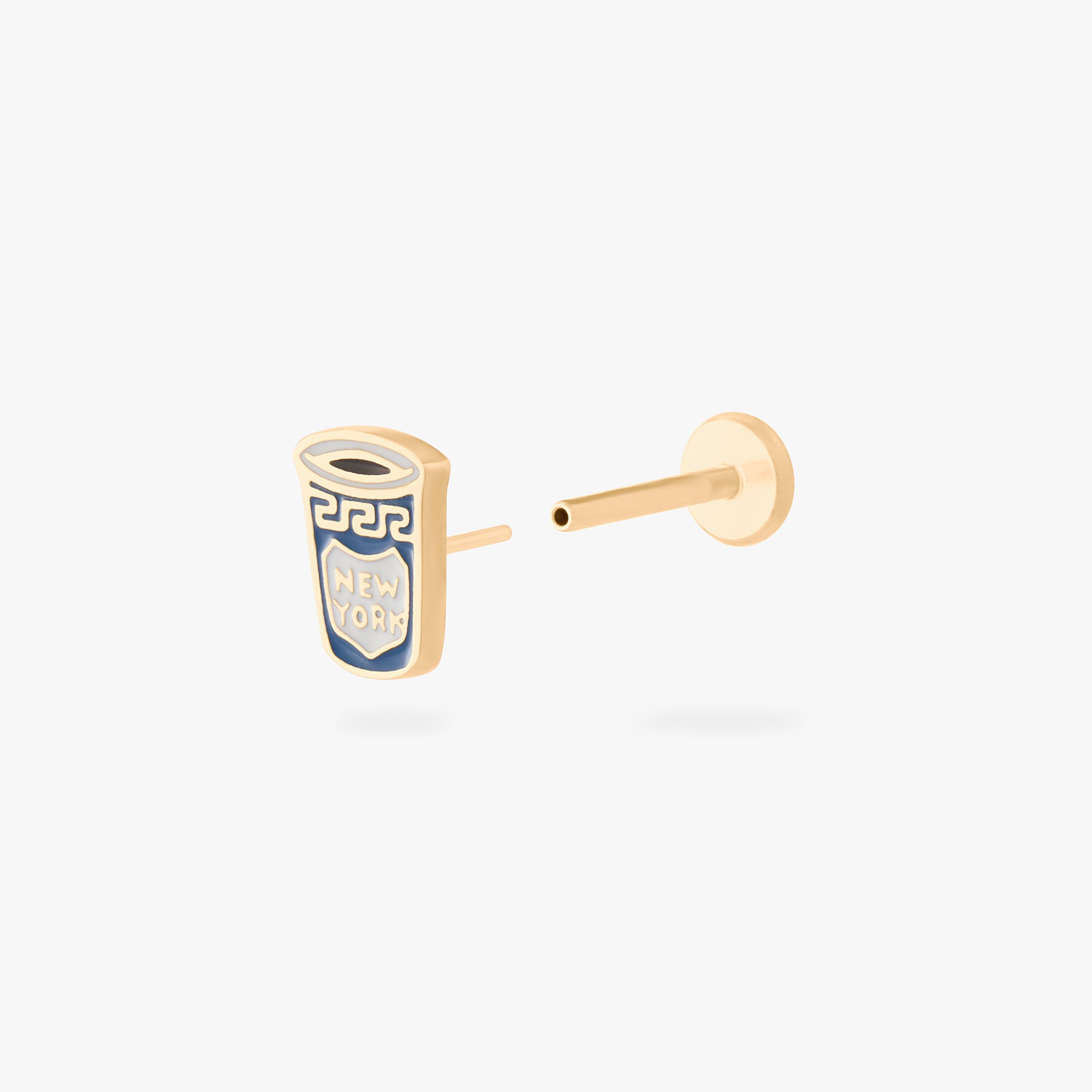 Coffee Cup Flatback Stud - STUDS