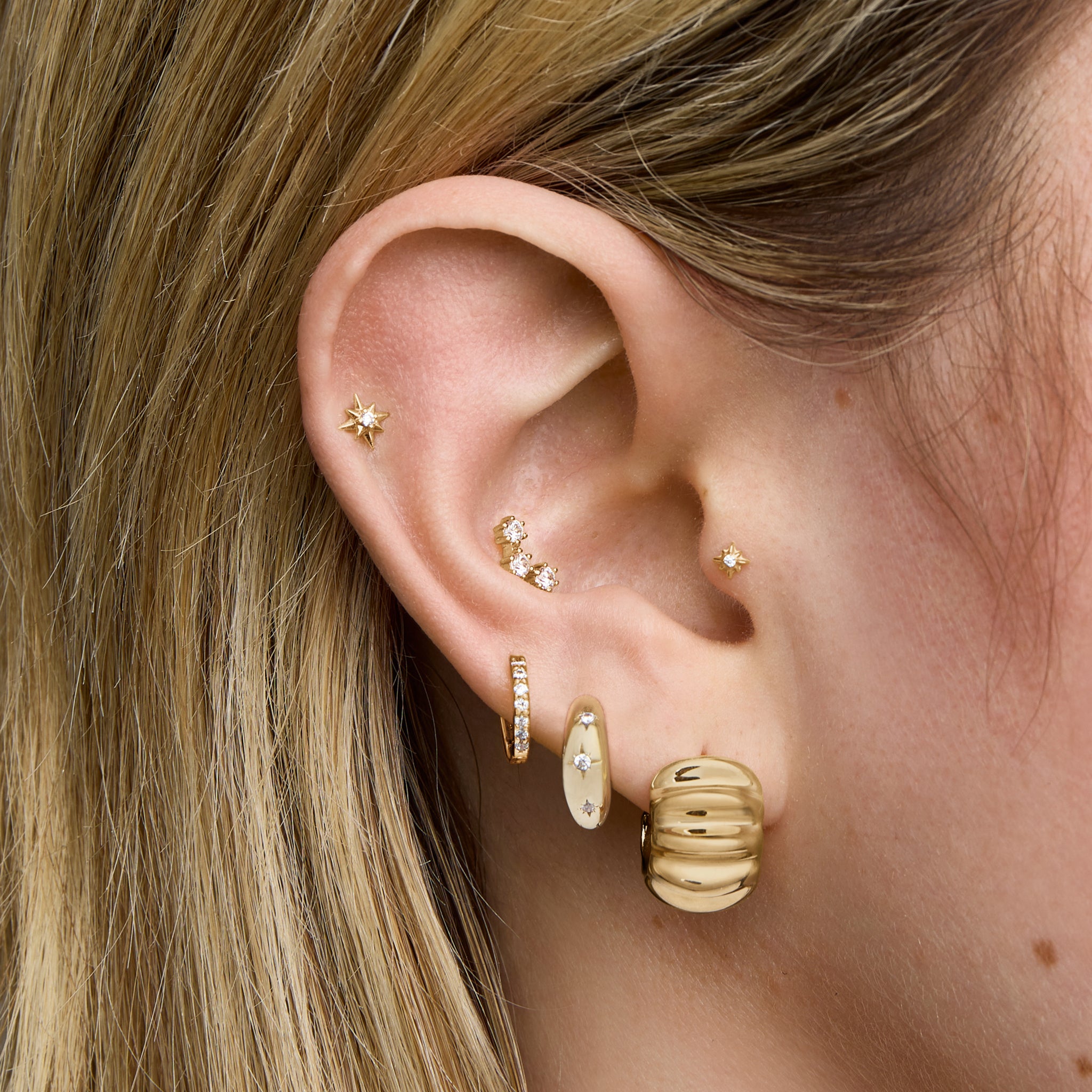 Starburst Hoop - STUDS