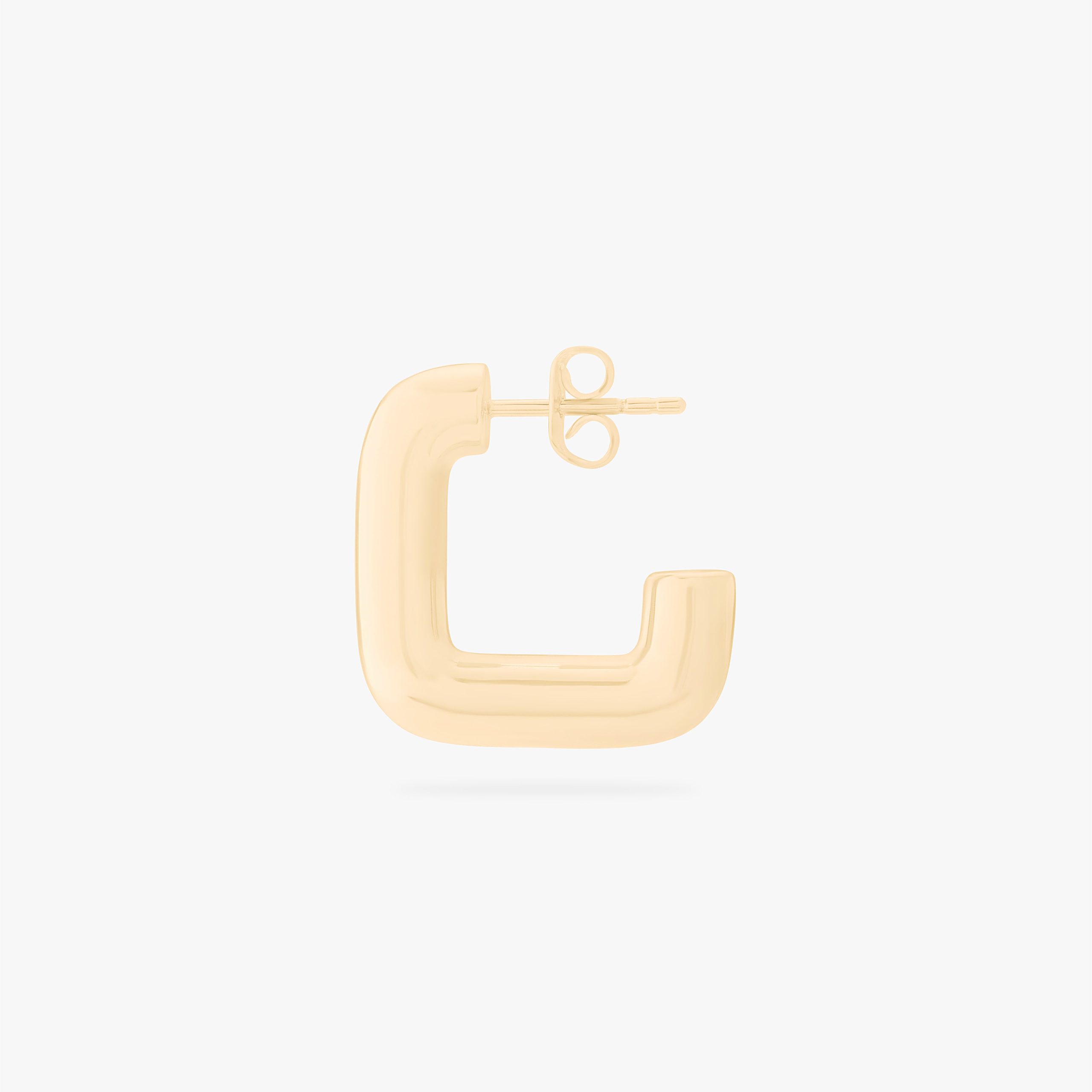 Chunky Square Hoop - STUDS