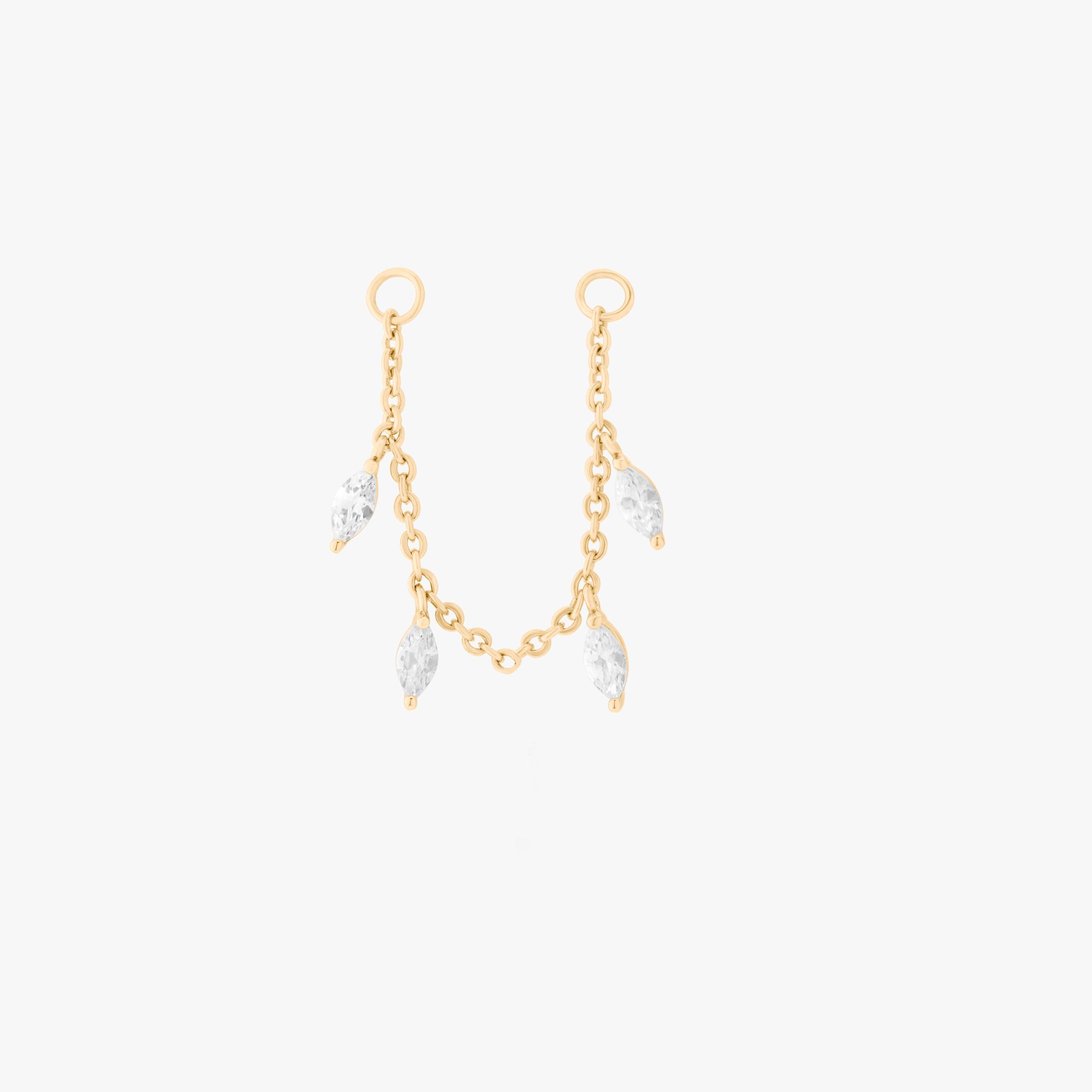 Marquise Dangle Connector Chain - STUDS