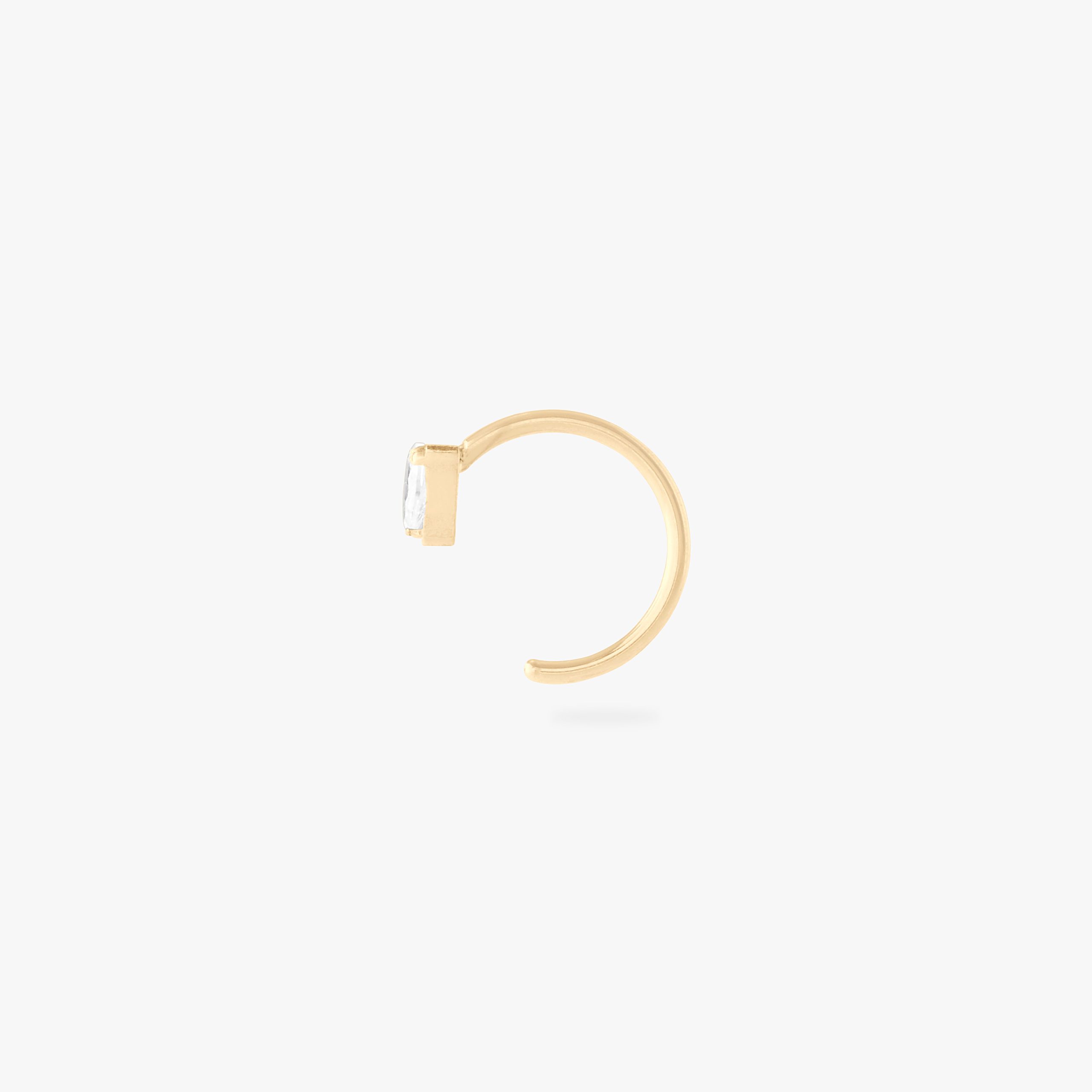 Open CZ Huggie 8mm - STUDS