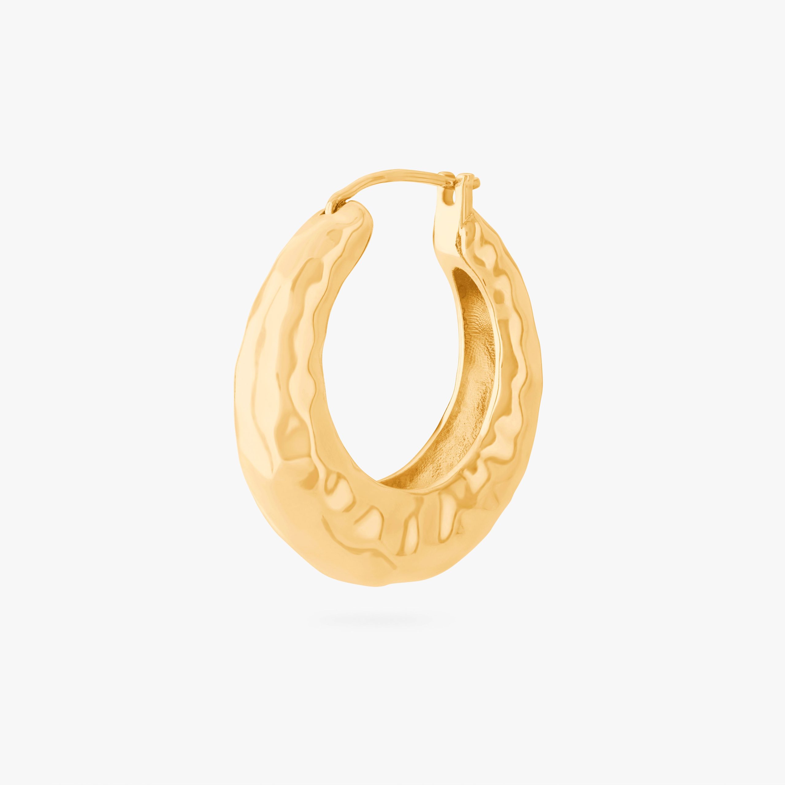 Hammered Hoop - STUDS