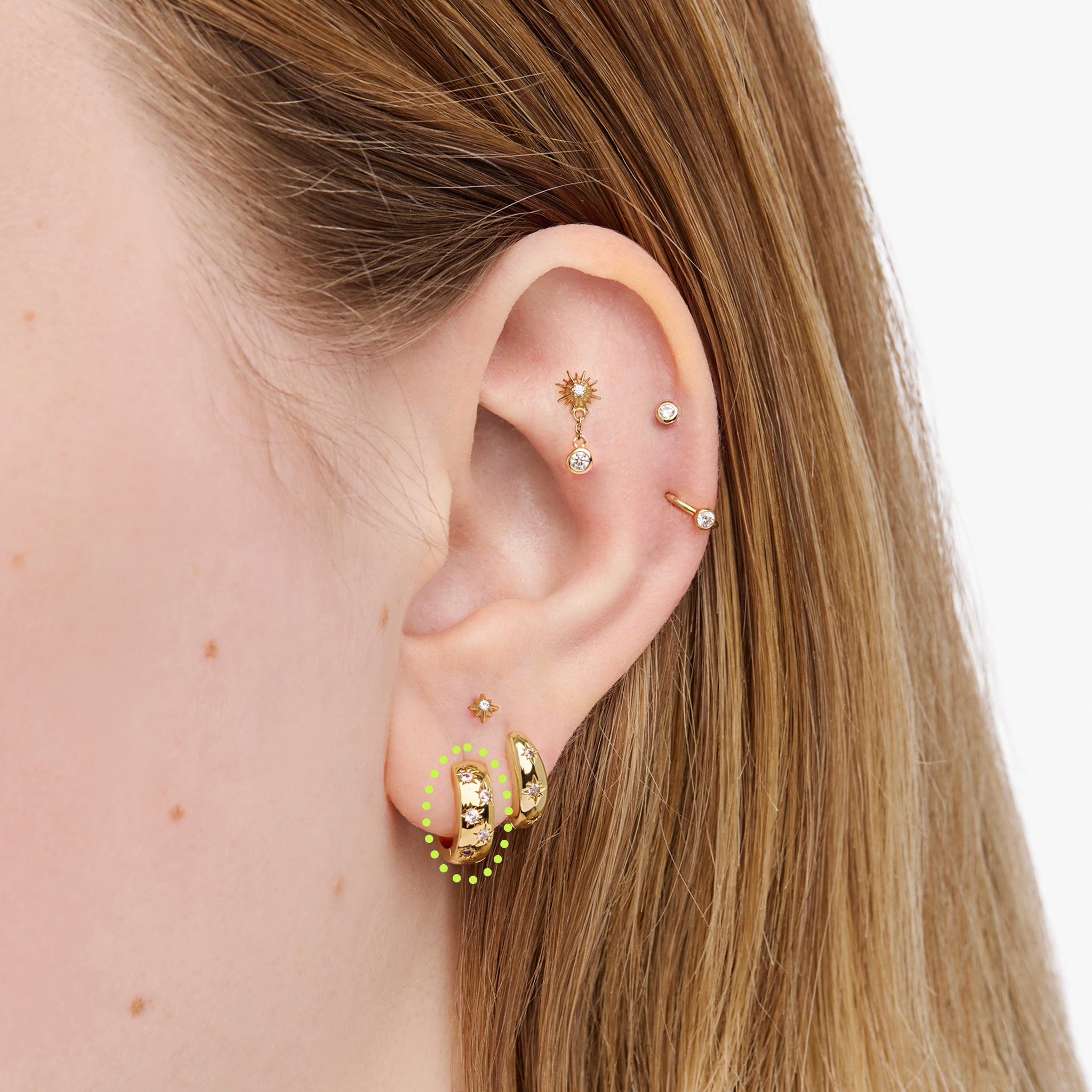 Chunky Twinkle Huggie - STUDS