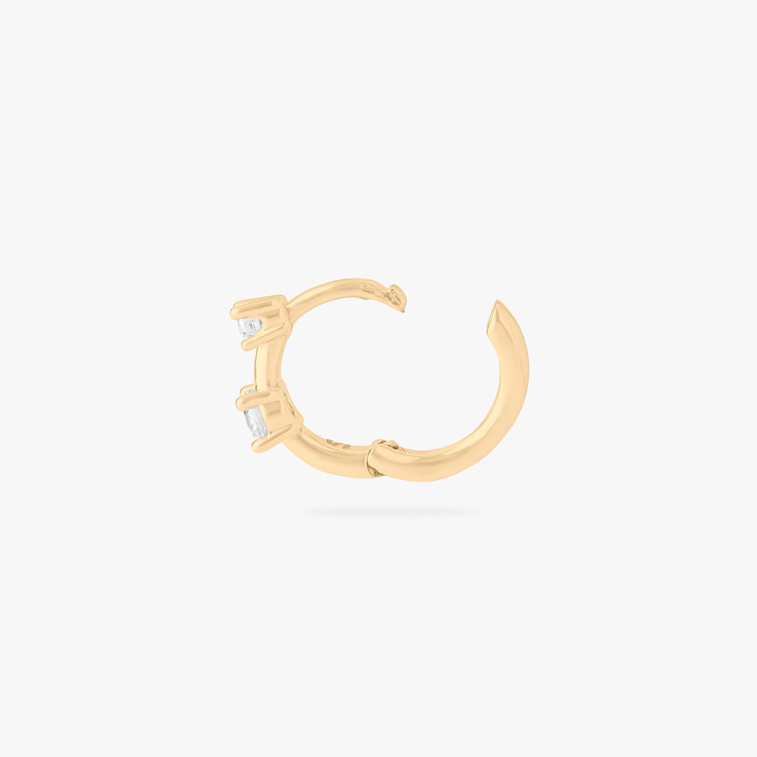 Mini Duo CZ Huggie - STUDS