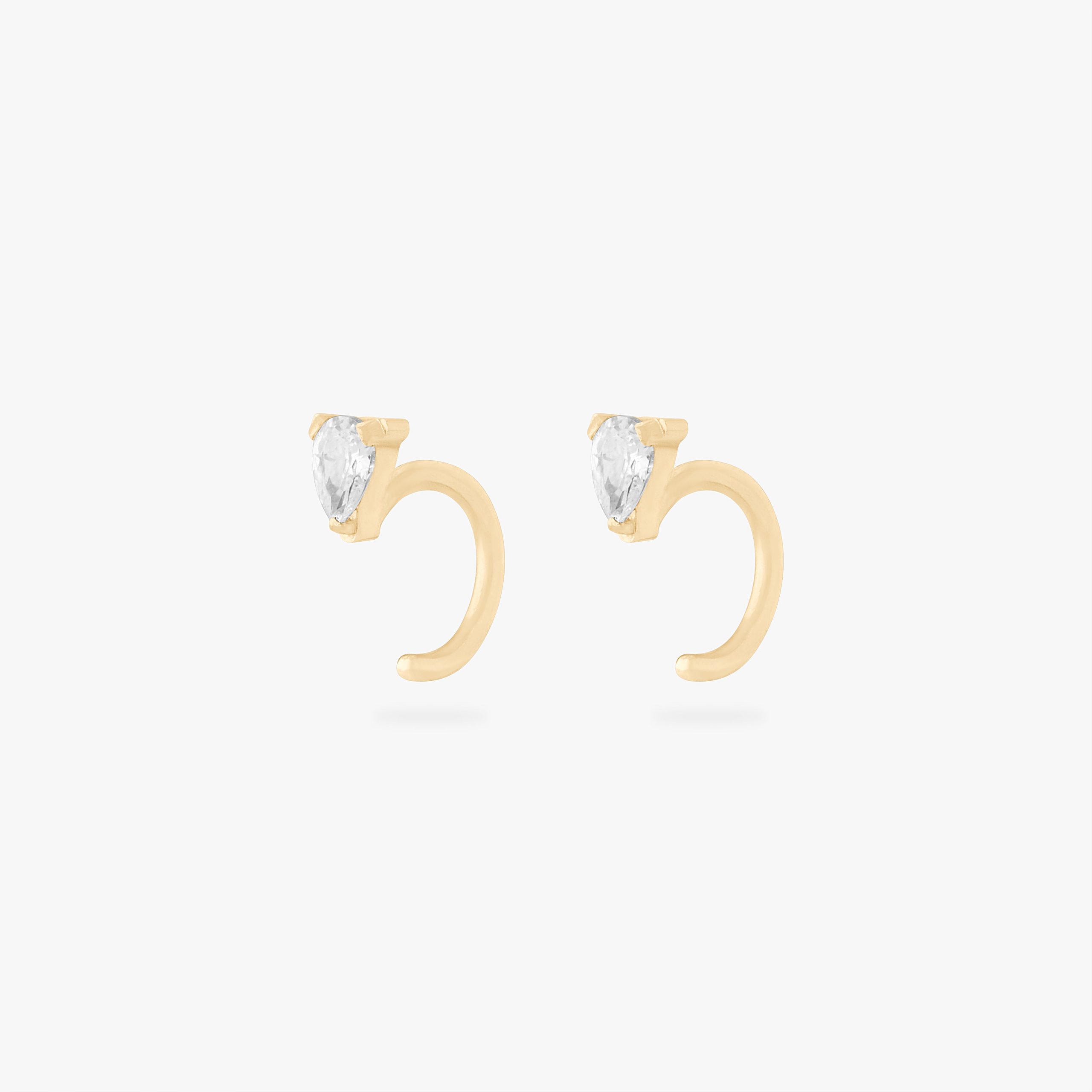 Open CZ Huggie 5mm - STUDS