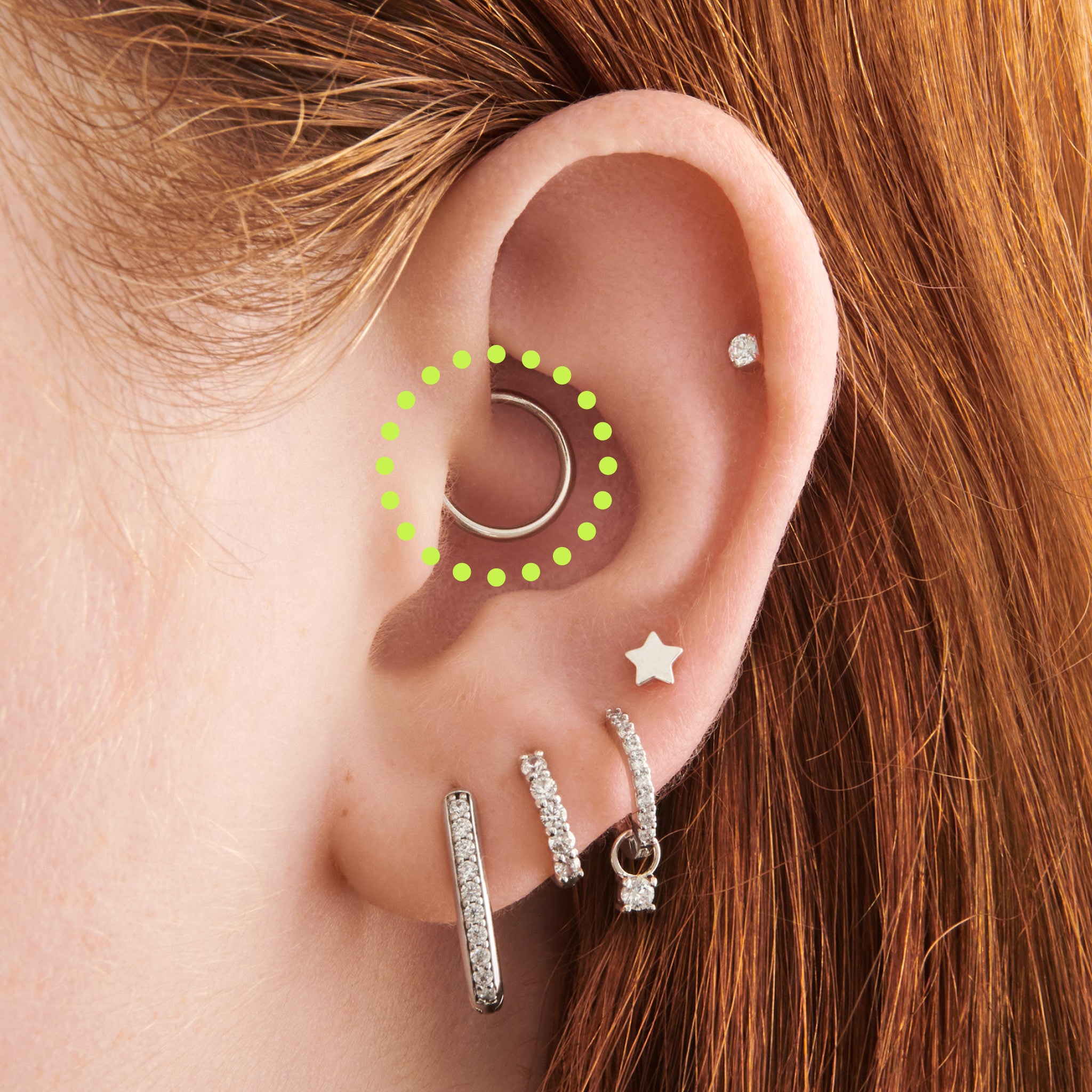 10mm Titanium Clicker - STUDS