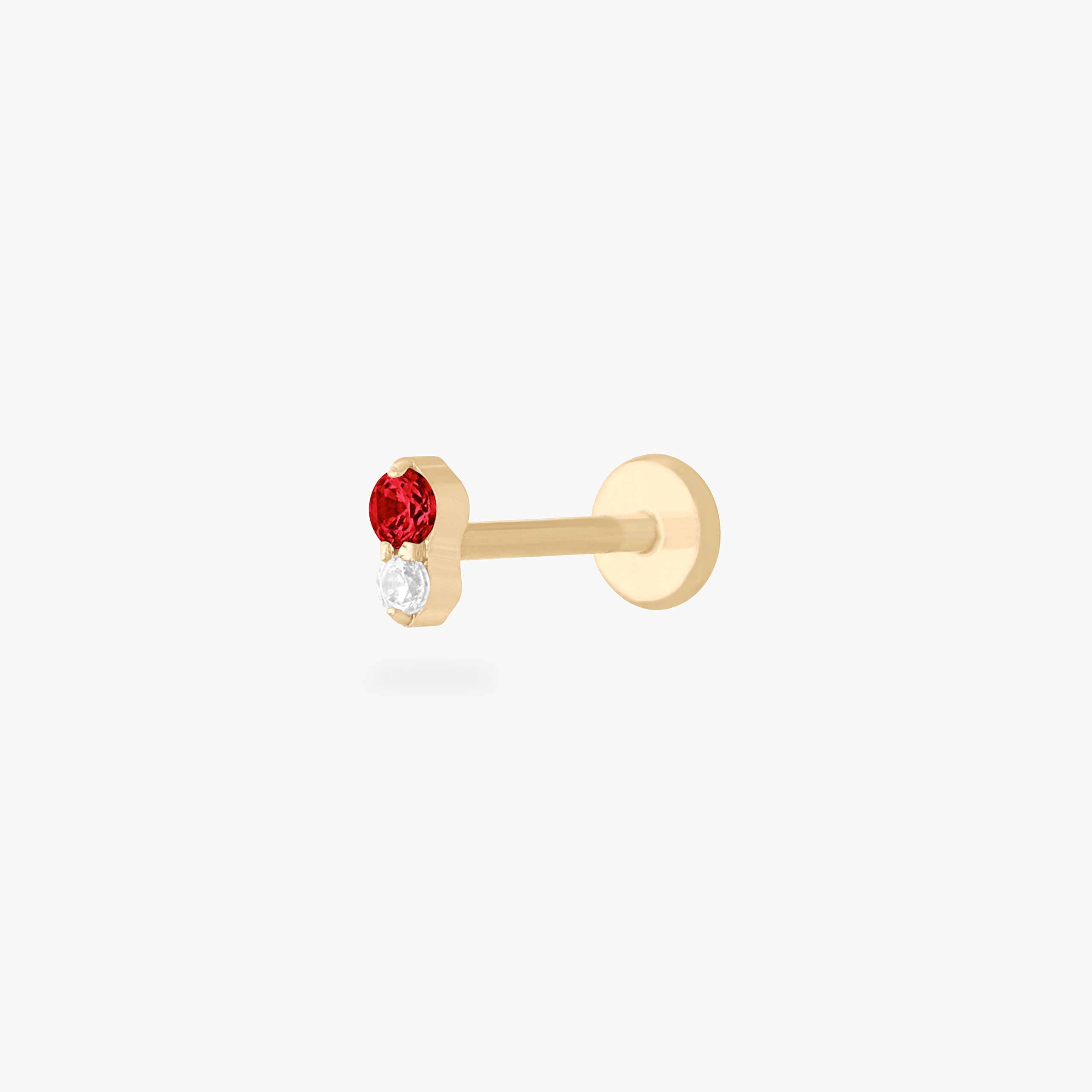 Stacked CZ Flatback Stud - STUDS
