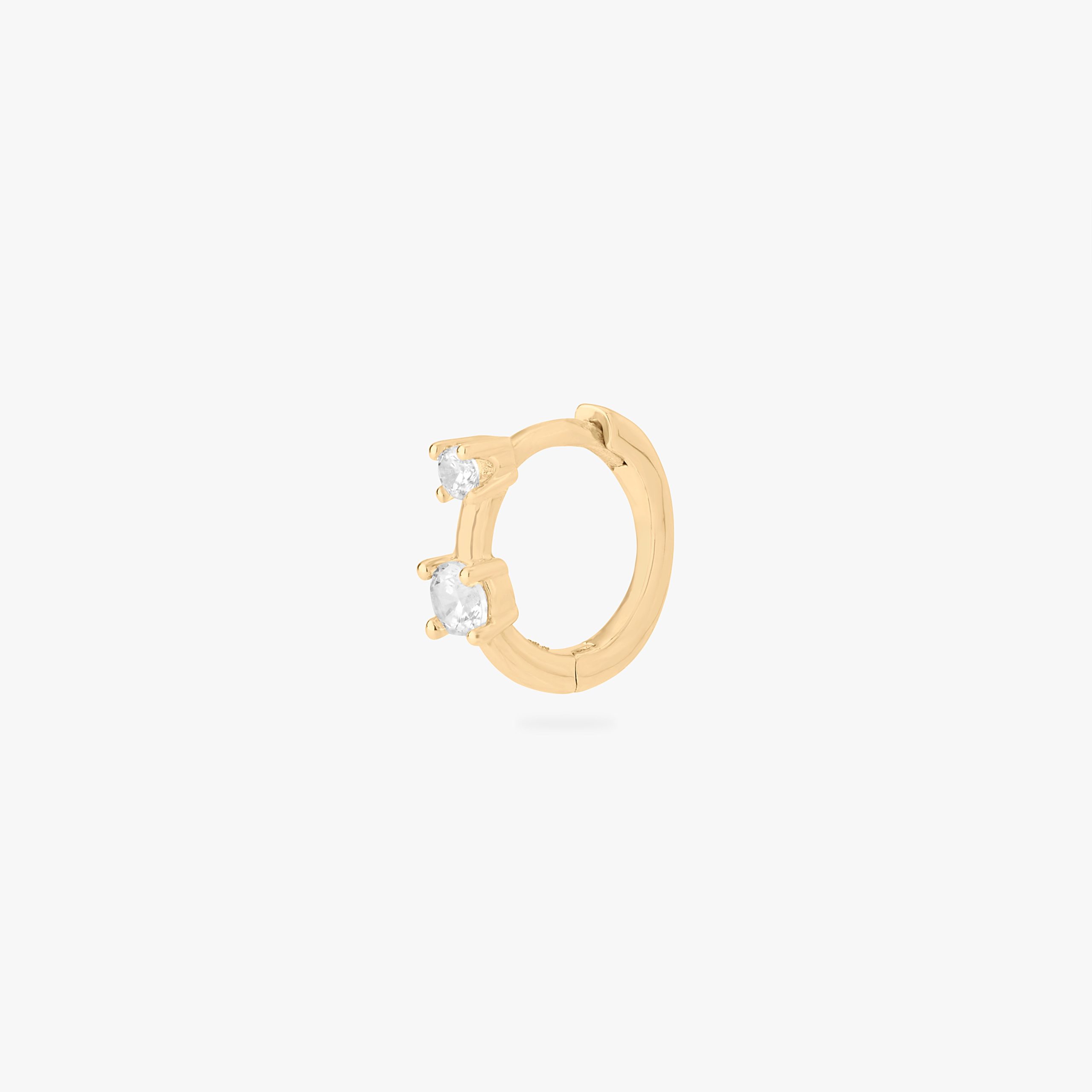 Mini Duo CZ Huggie - STUDS