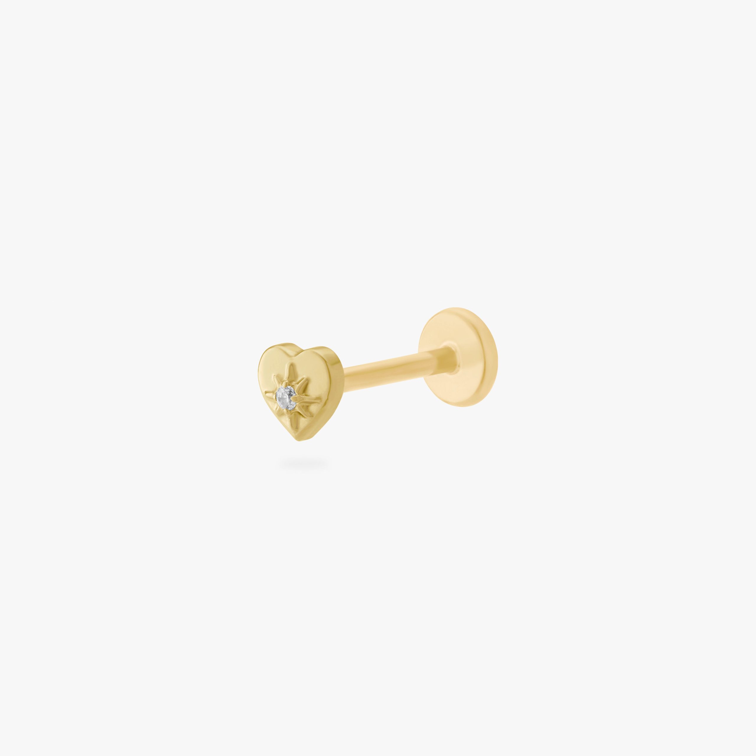 Anodized Twinkle Heart Flatback - STUDS