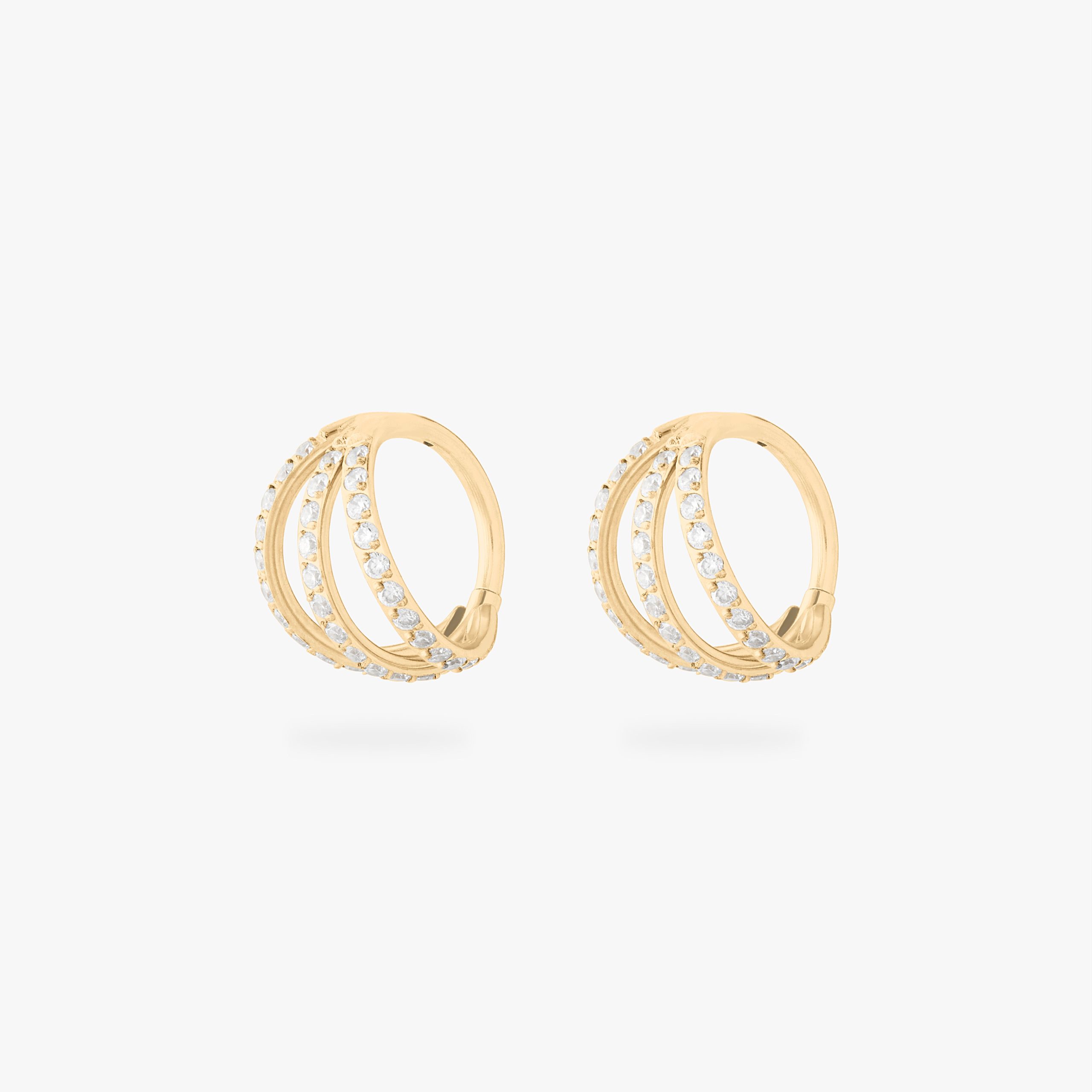 8mm Triple Pave Clicker - STUDS
