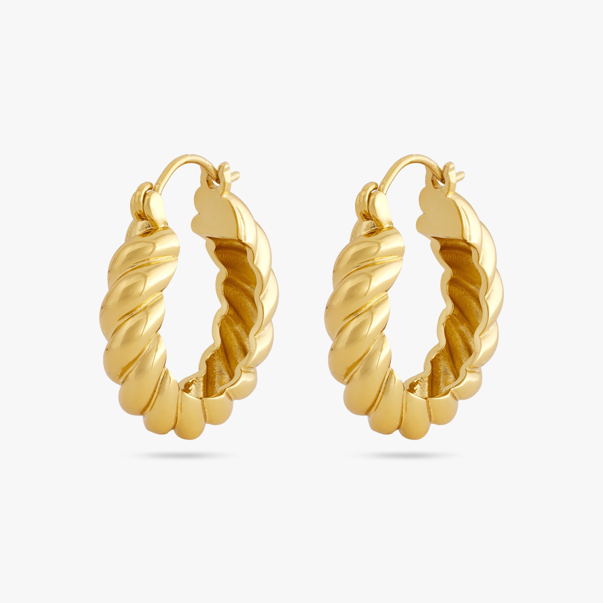Medium French Twist Hoop - STUDS