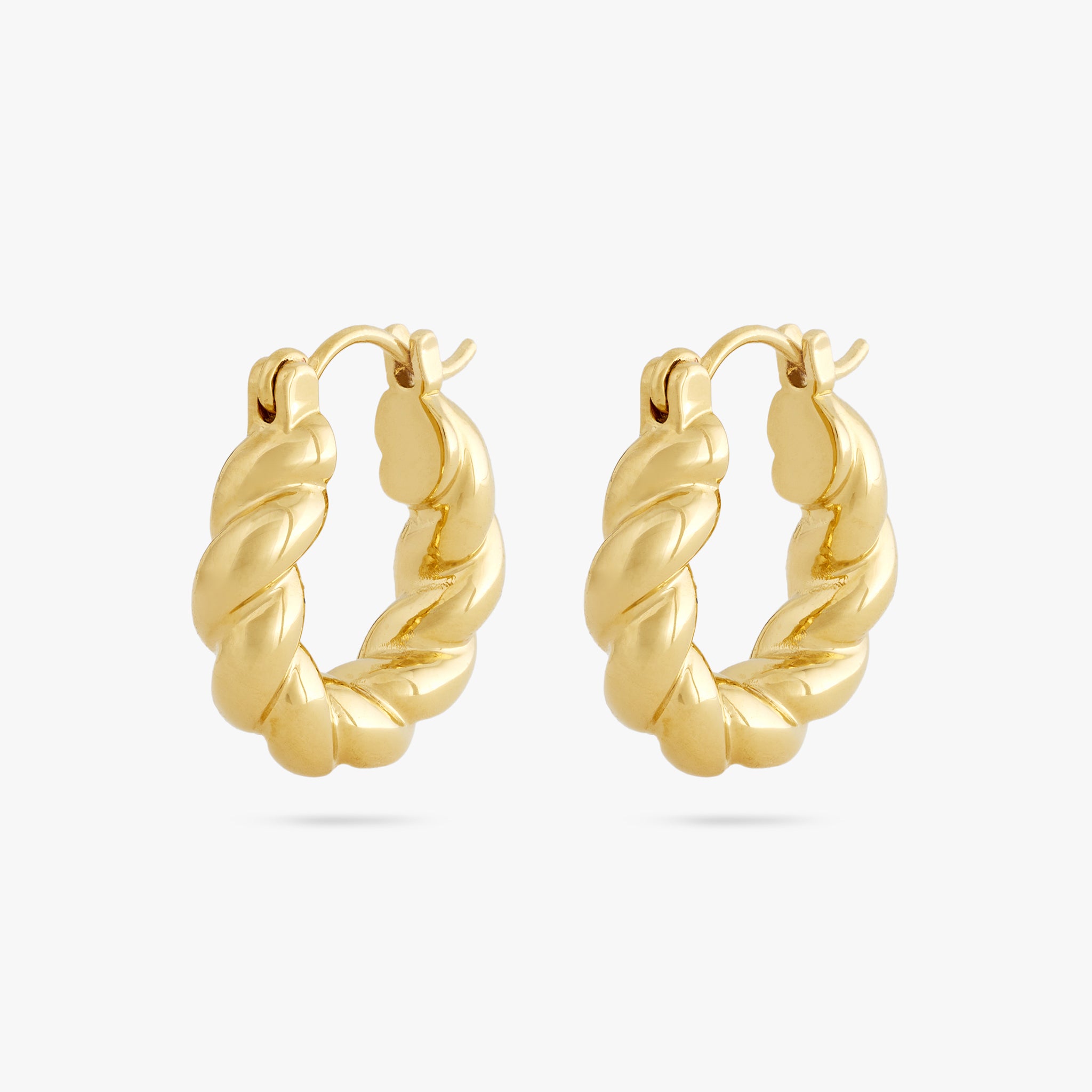 Small French Twist Hoop - STUDS