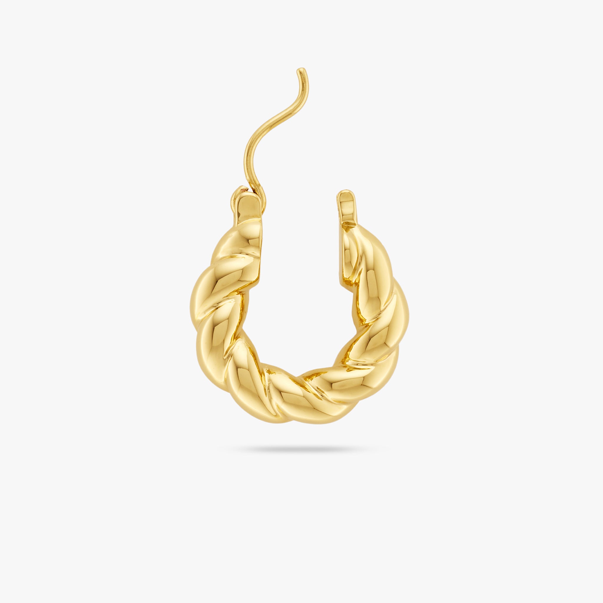 Small French Twist Hoop - STUDS