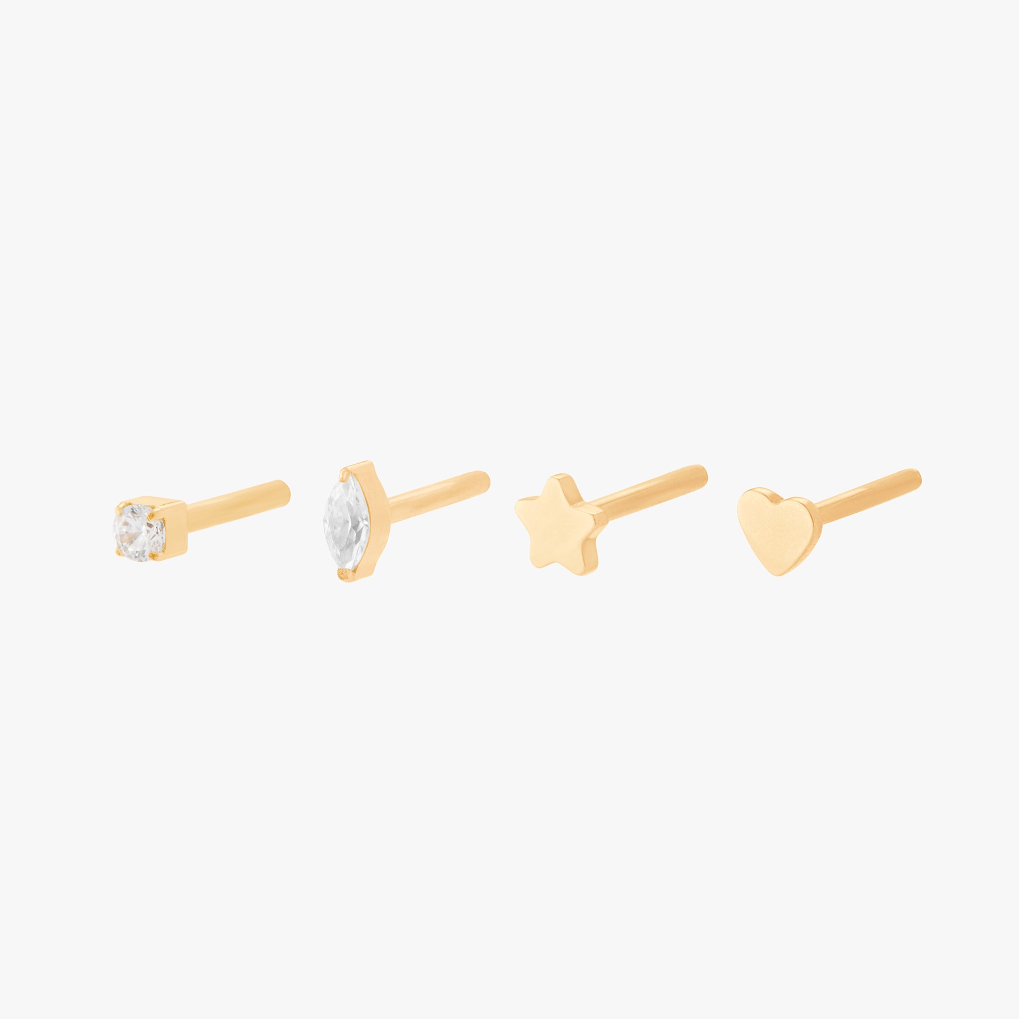 8mm Flatback Post Backings - STUDS