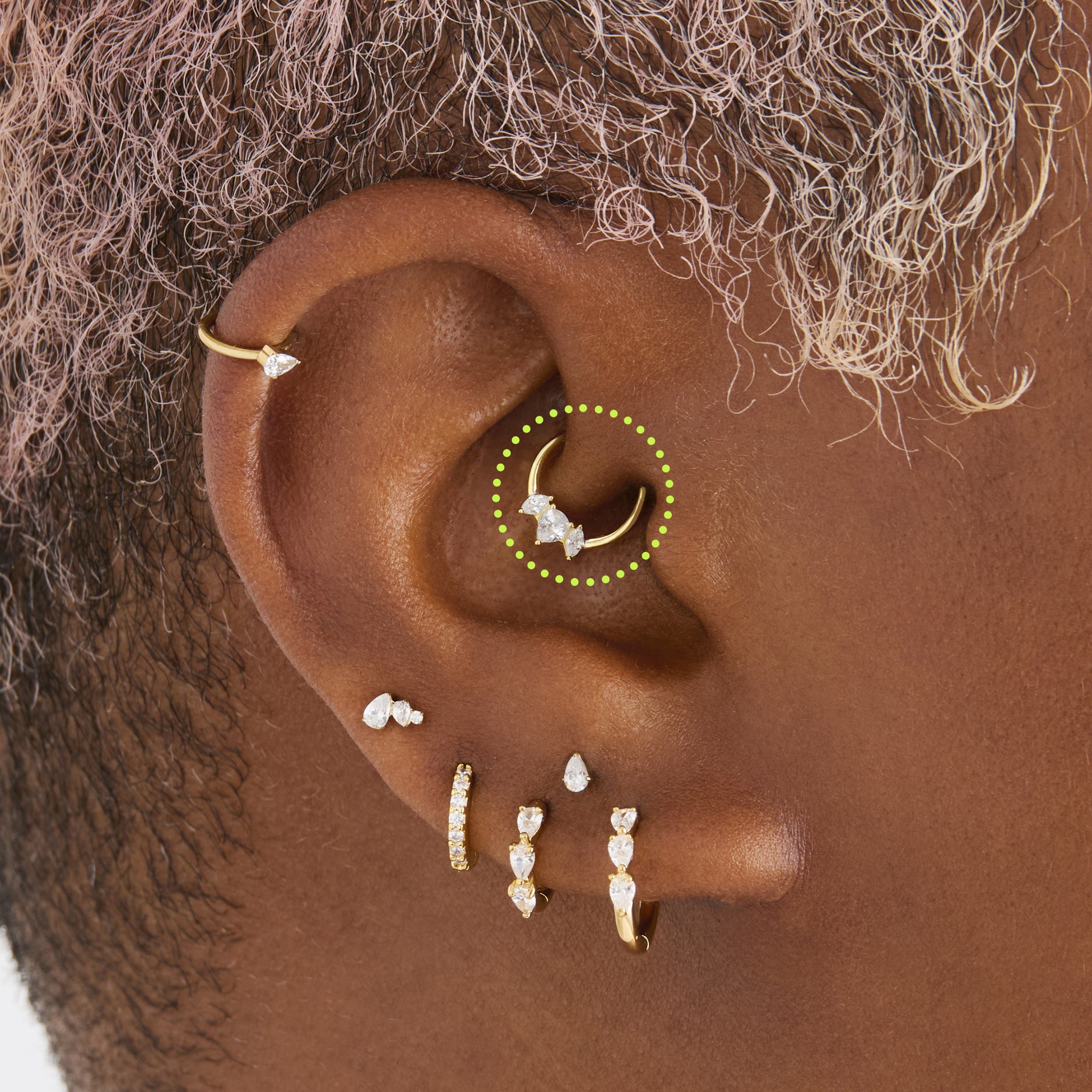 8mm Crown Pear Clicker - STUDS