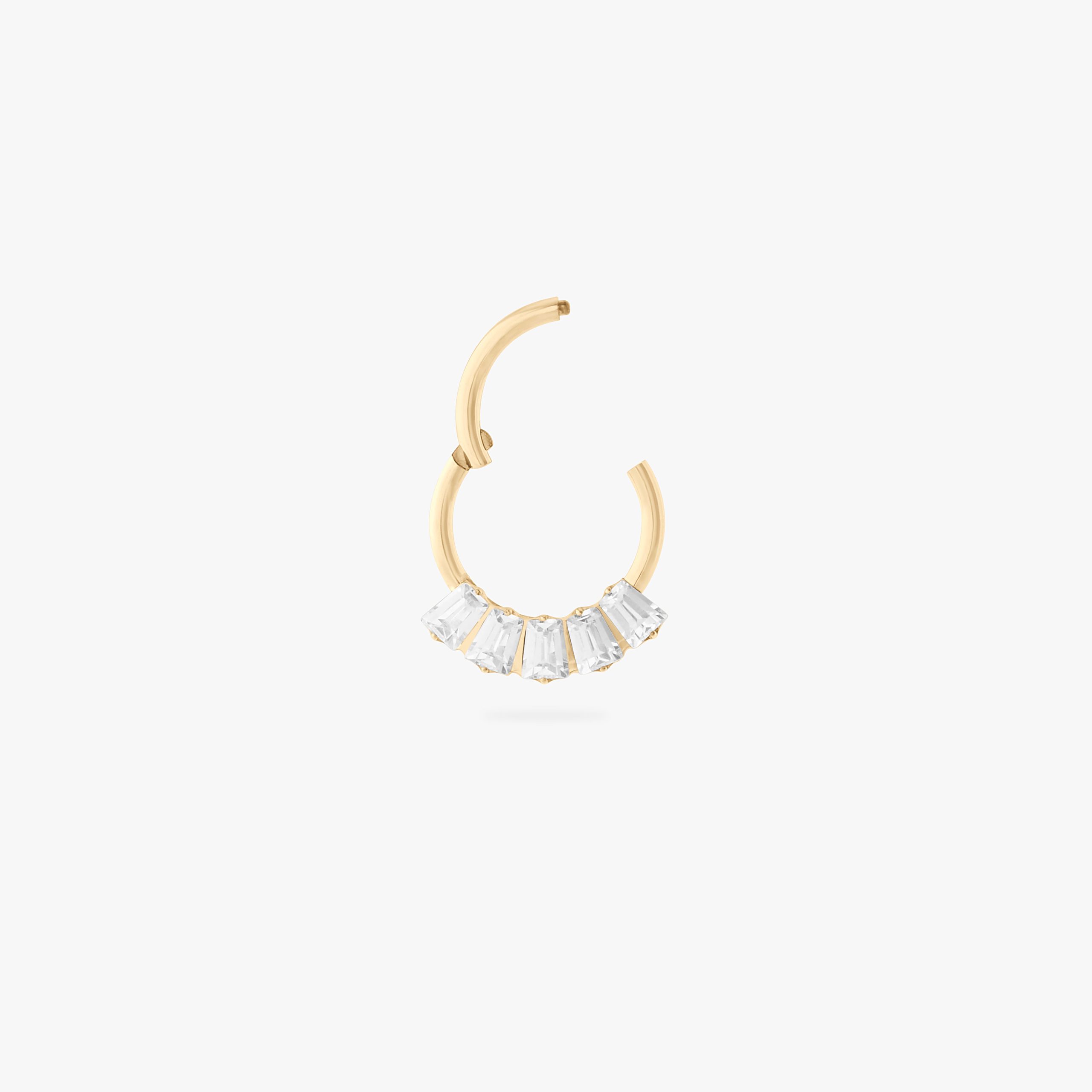 8mm Crown Baguette Clicker - STUDS