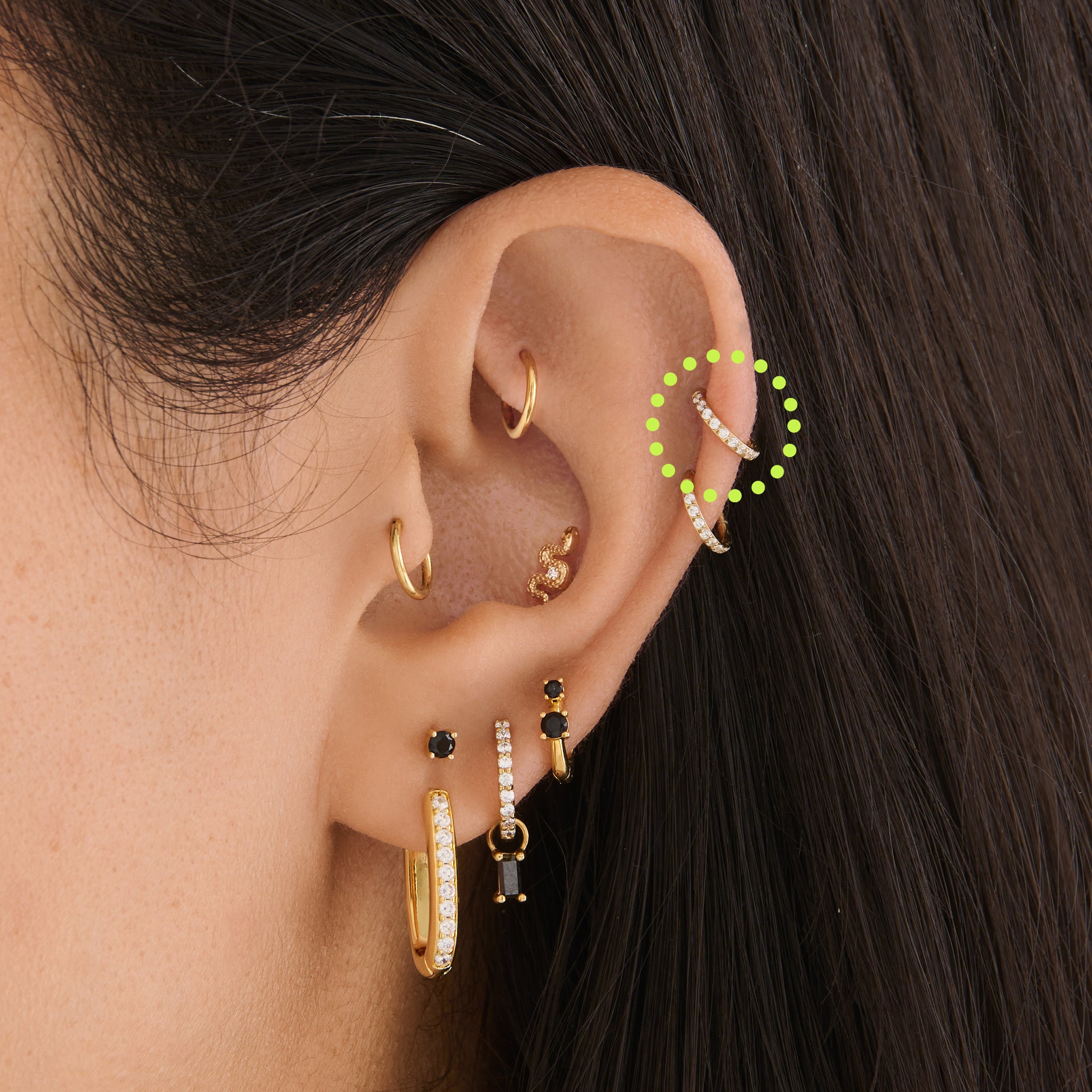 6mm Pave Clicker - STUDS